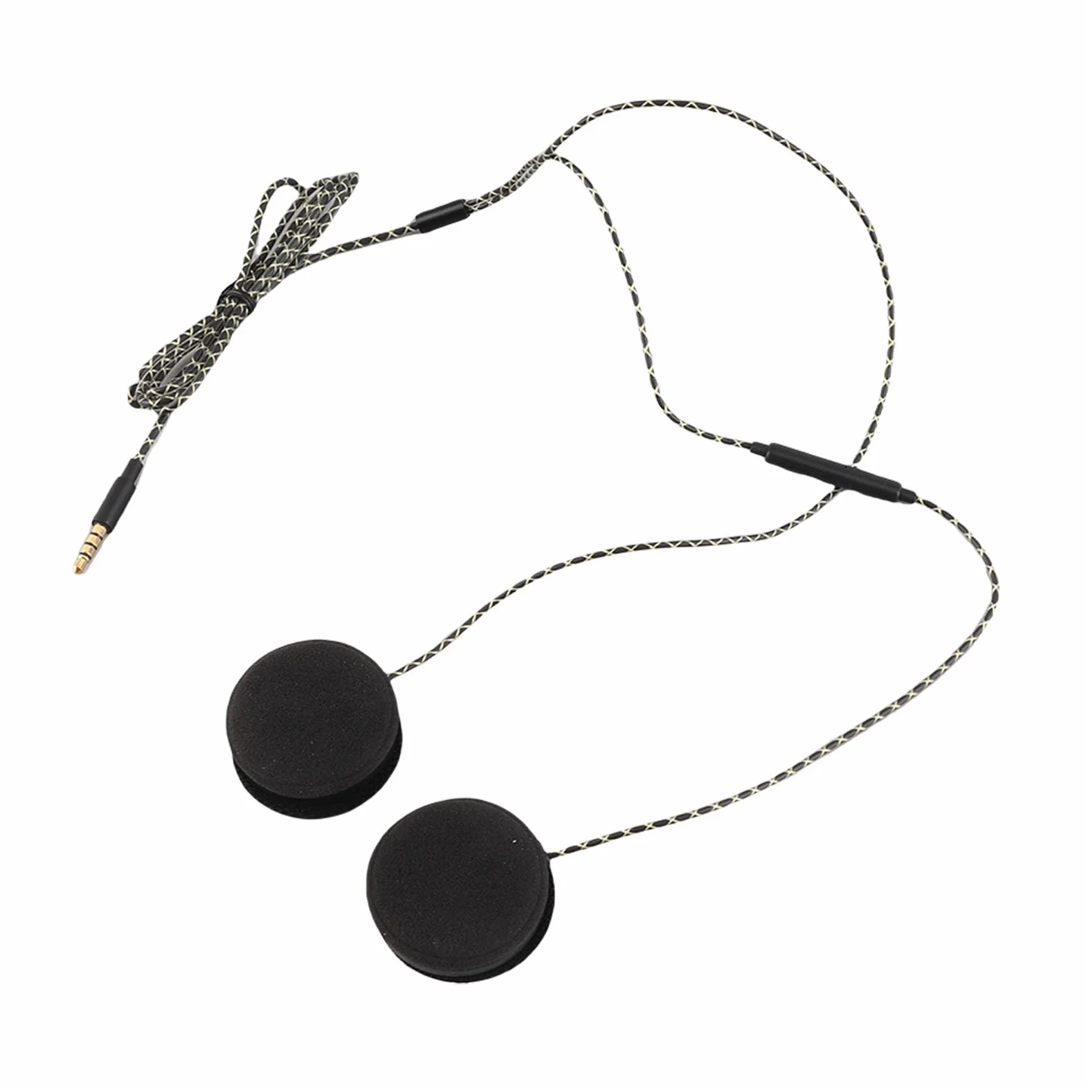 Mono Helmet Speaker - Cuffie per casco moto Cuffie Altoparlanti Supporto chiamata a mani libere Cuffie cablate Casco interfono per motociclette Auricolare Stereo per Ios Android