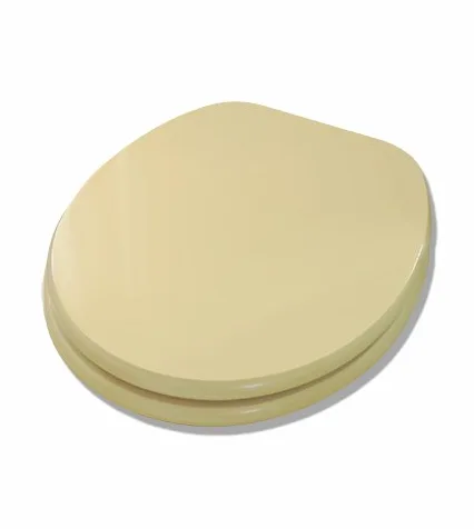 Coprivaso copriwater sedile tavoletta legno in mdf, Universale, colore champagne