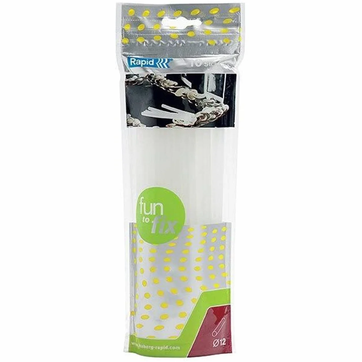 RAPID Colla per incollatrice sticks 12 mm Trasparente