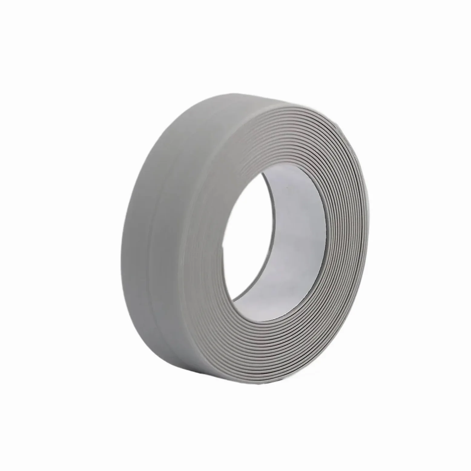 Nastro sigillante, Nastro Autoadesivo in PVC da 2 Rotoli for Adesivo Parete for Bagno di casa Bordo lavandino WC(Gray,3.2Mx36mm)