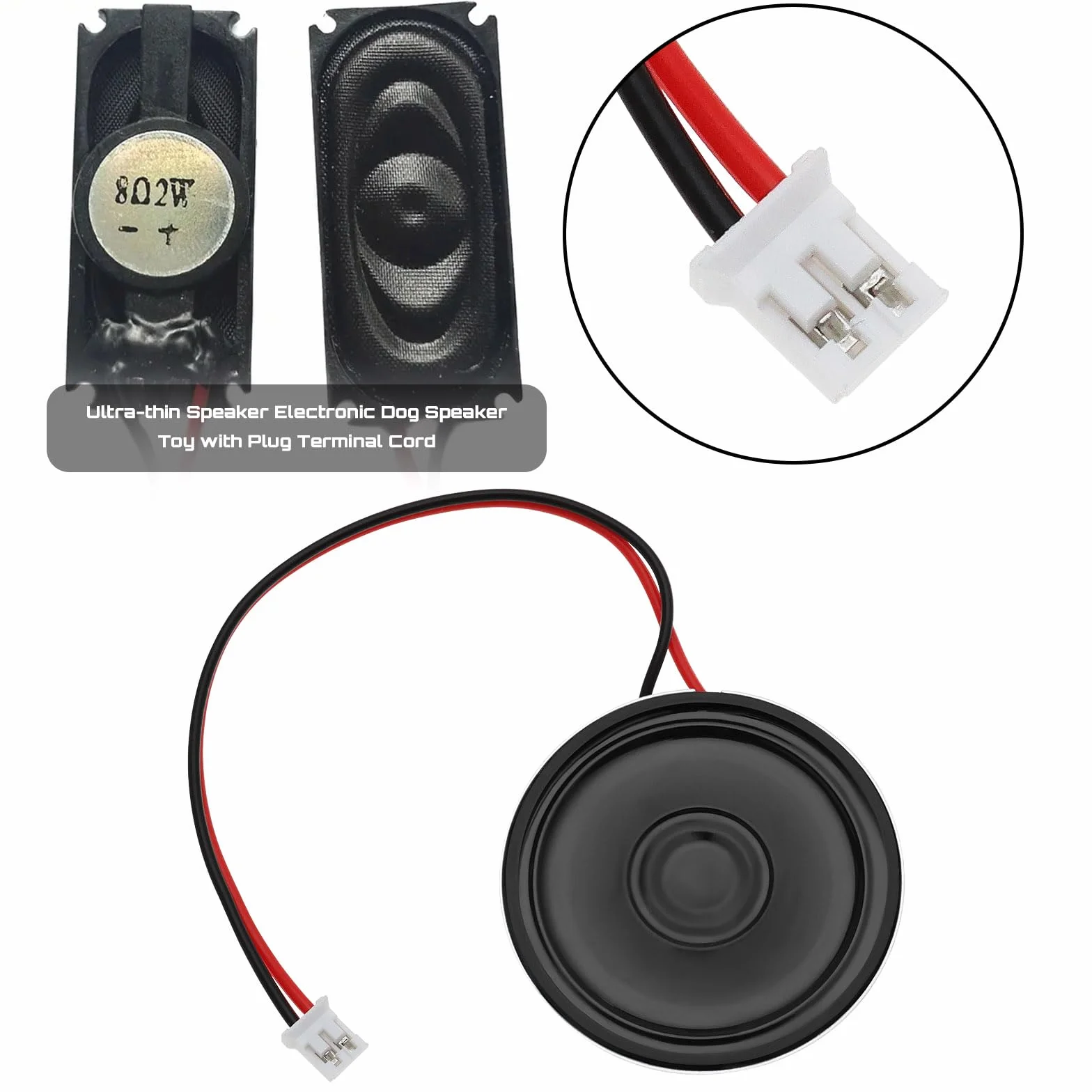 Altoparlante magnetico 2 W 8 Ohm di forma rotonda altoparlante con connessione JST-PH2.0 Diametro 40 mm Micro altoparlante interno con filo