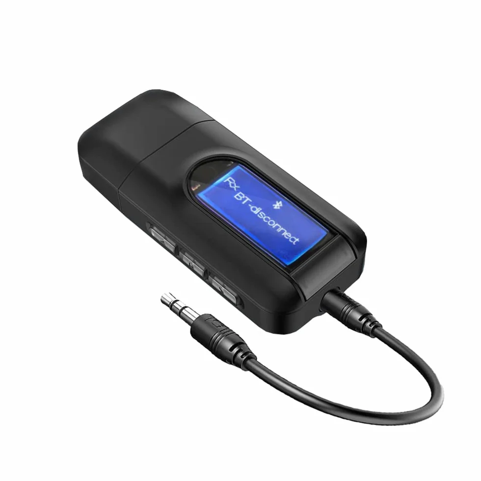 Trasmettitore e Ricevitore 2-in-1 Bluetooth 5.0, UYTUDL Wireless Adattatore Audio Hi-Fi Segnale Fili da 3.5mm e Rca, Trasmettitore Aux Bluetooth per TV PC Cuffie Stereo Altoparlanti Auto, Auricolari