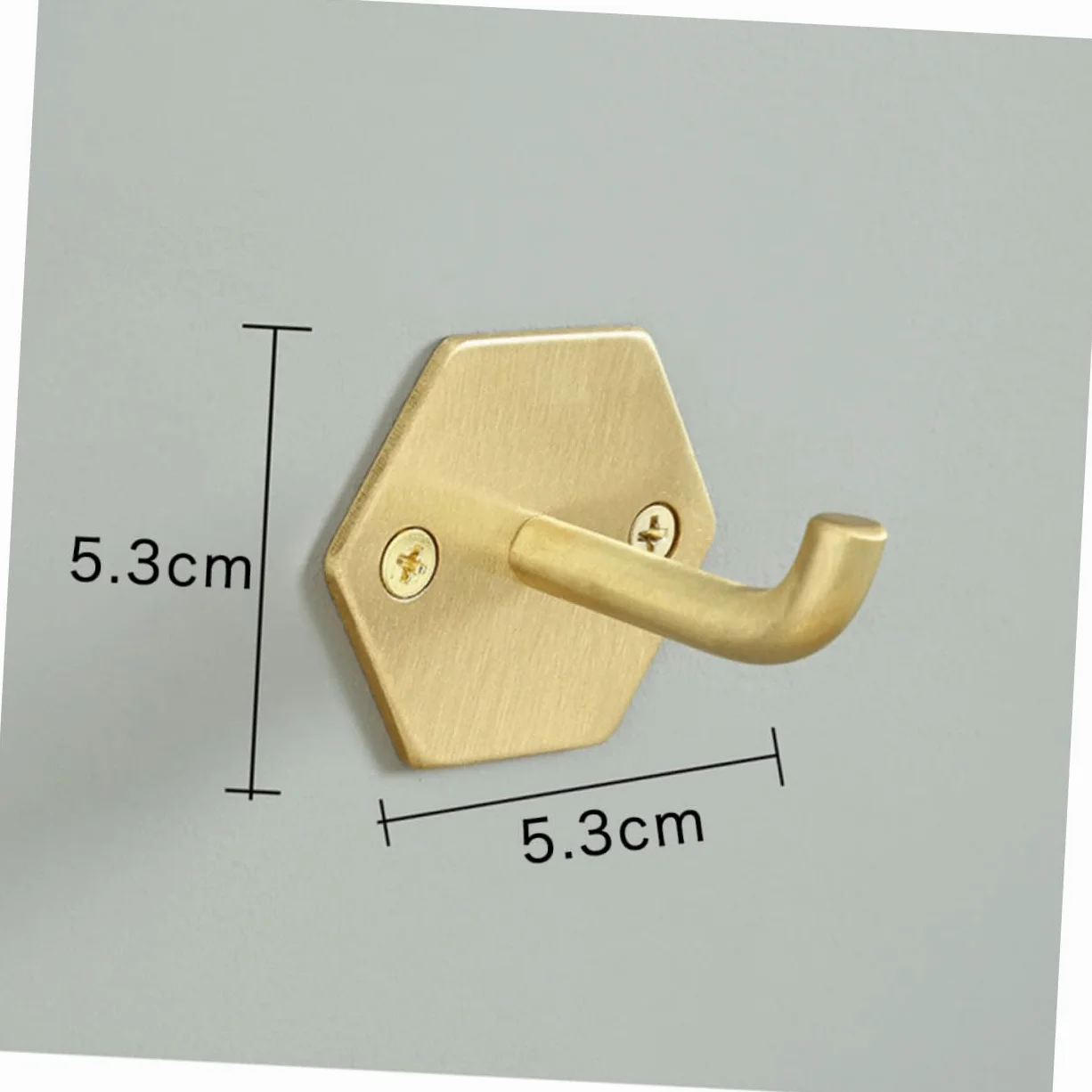 Operitacx Gancio da Parete Resistente in Ottone Appendiabiti Multifunzionale per Casa Bagno e Cucina Non Facile da Arrugginire o Deformare