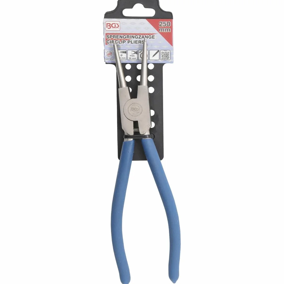 BGS 652-3 Pinza per anelli seeger dritta 250 mm
