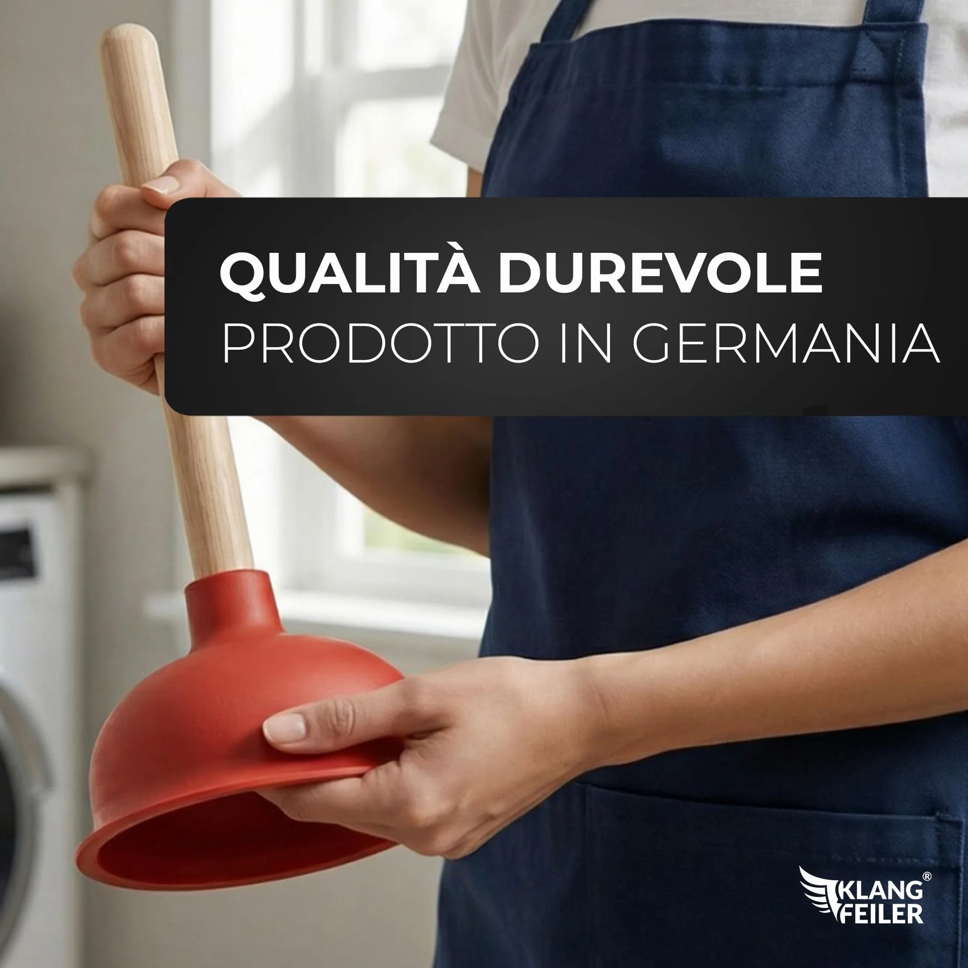 Klangfeiler® Ventosa sturalavandini 140mm sturalavandino wc bagno doccia cucina