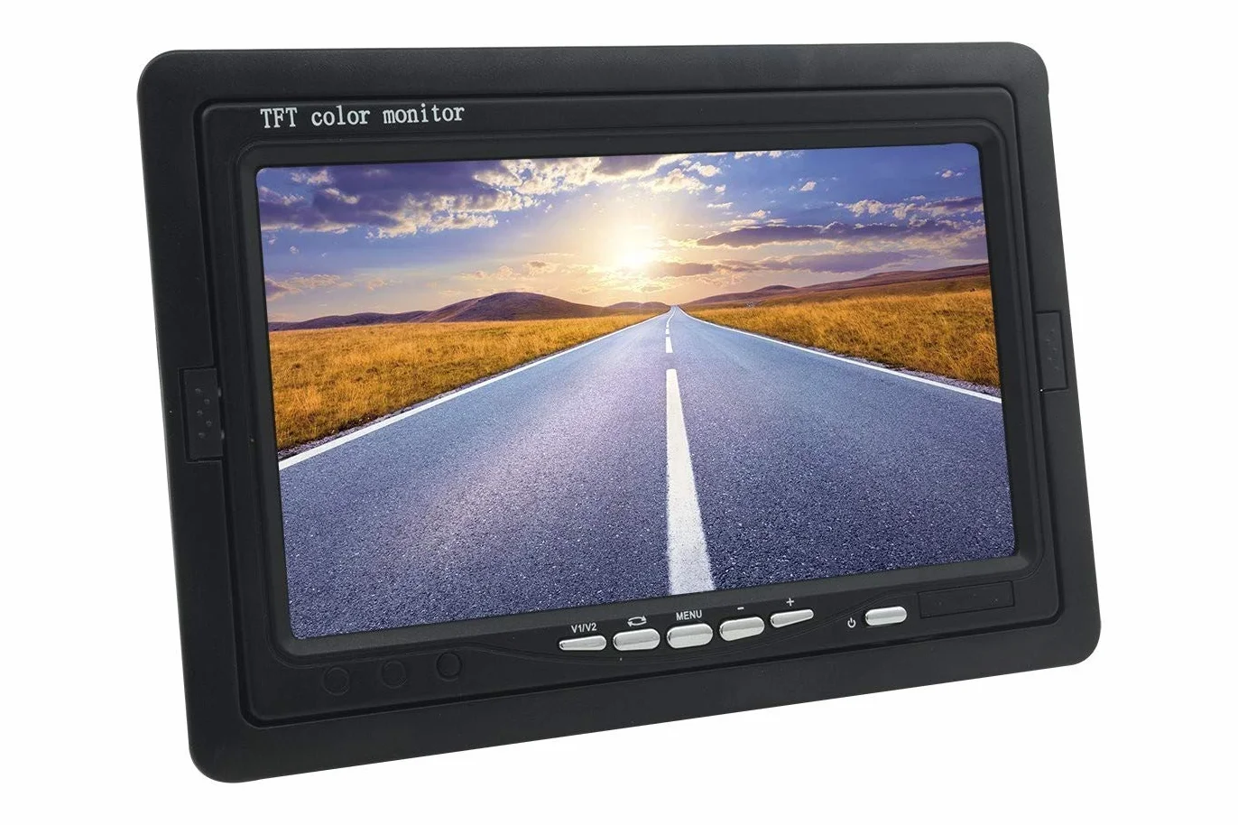 MONITOR LCD 7" POLLICI TFT CON TELECOMANDO PER AUTO MACCHINA CASA CAMPER TVCC …