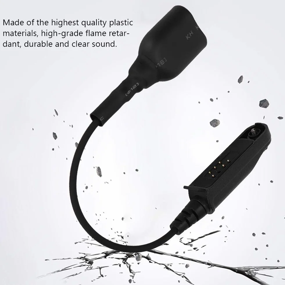 Tosuny Adattatore Cavo Audio walkie-Talkie K-Head 2Pin per BF-9700 A-58 UV-XR UV-5S GT-3WP UV-9R Plus, interfaccia K 2Pin Porta Cuffie UV-5R, Accessori