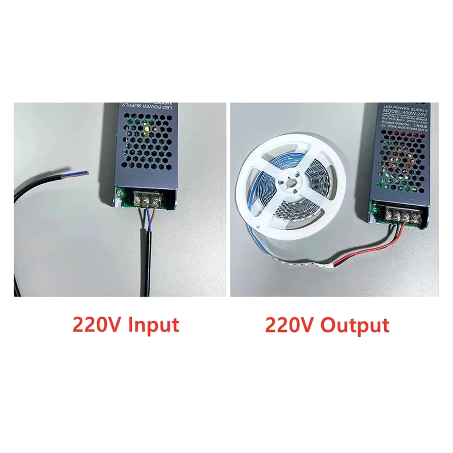 1PCS Trasformatore Ultra Sottile da 220V a 12V 24V Alimentatore Switching 12 24 V Tensione 60W 100W 200W 300W 400W A/D for Striscia Luminosa a LED(300W,DC 12V)