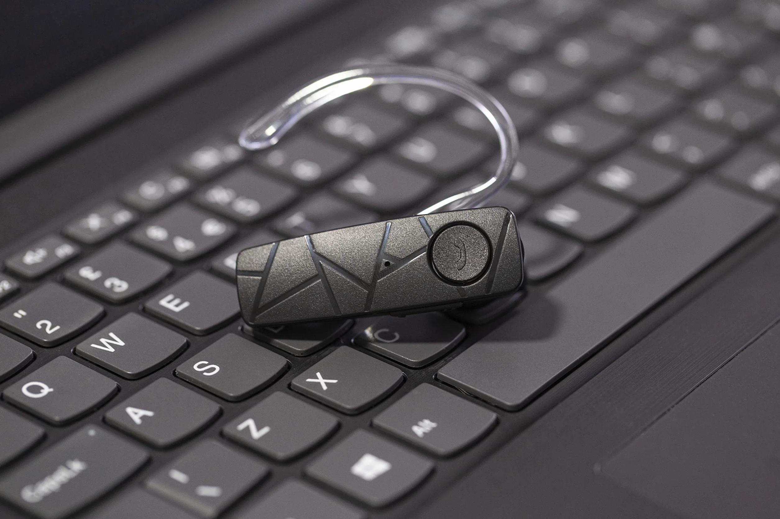 TELLUR Vox 55 Auricolare Bluetooth Mono, Auricolare Vivavoce USB C, Multipunto Due Dispositivi Connessi Simultanei, Gancio a 360° per l'Orecchio Destro o Sinistro, Iphone e Android, Nero