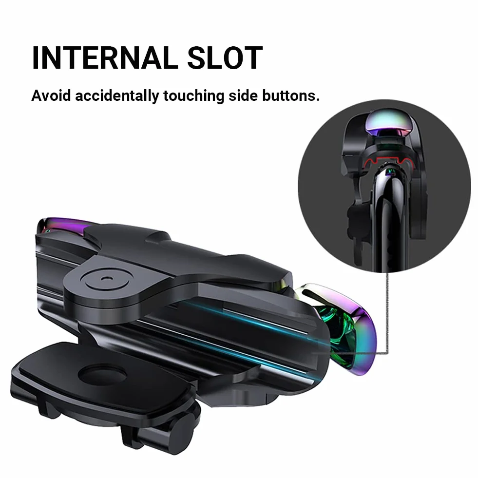 Trigger Mobile Controller per Telefono, Joystick Grilletti L1R1 Rapid-Fire Tiro Veloce 5 Livelli per PUBG cod Compatibile con Cellulare Android e iOS Gioco Mobili