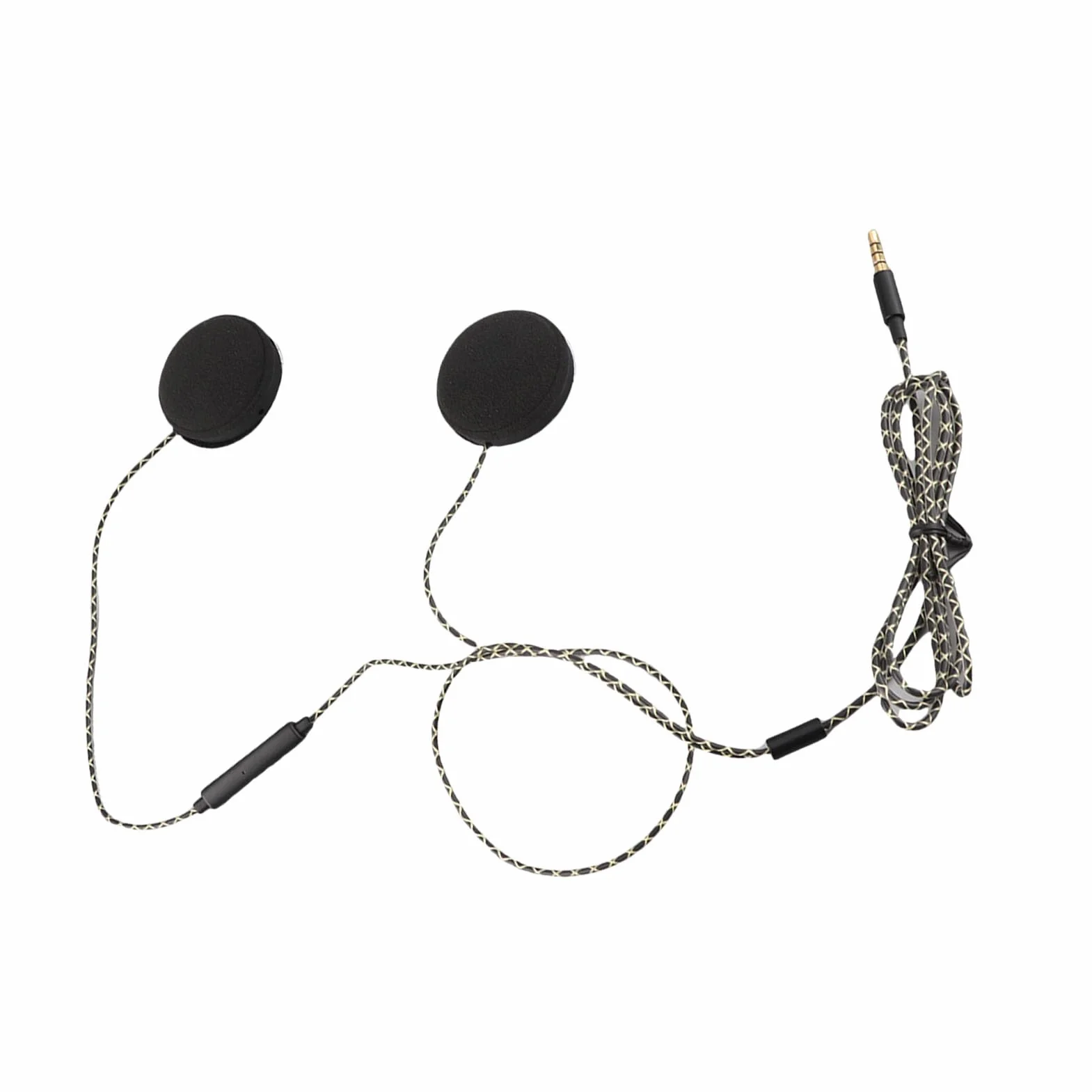 Mono Helmet Speaker - Cuffie per casco moto Cuffie Altoparlanti Supporto chiamata a mani libere Cuffie cablate Casco interfono per motociclette Auricolare Stereo per Ios Android