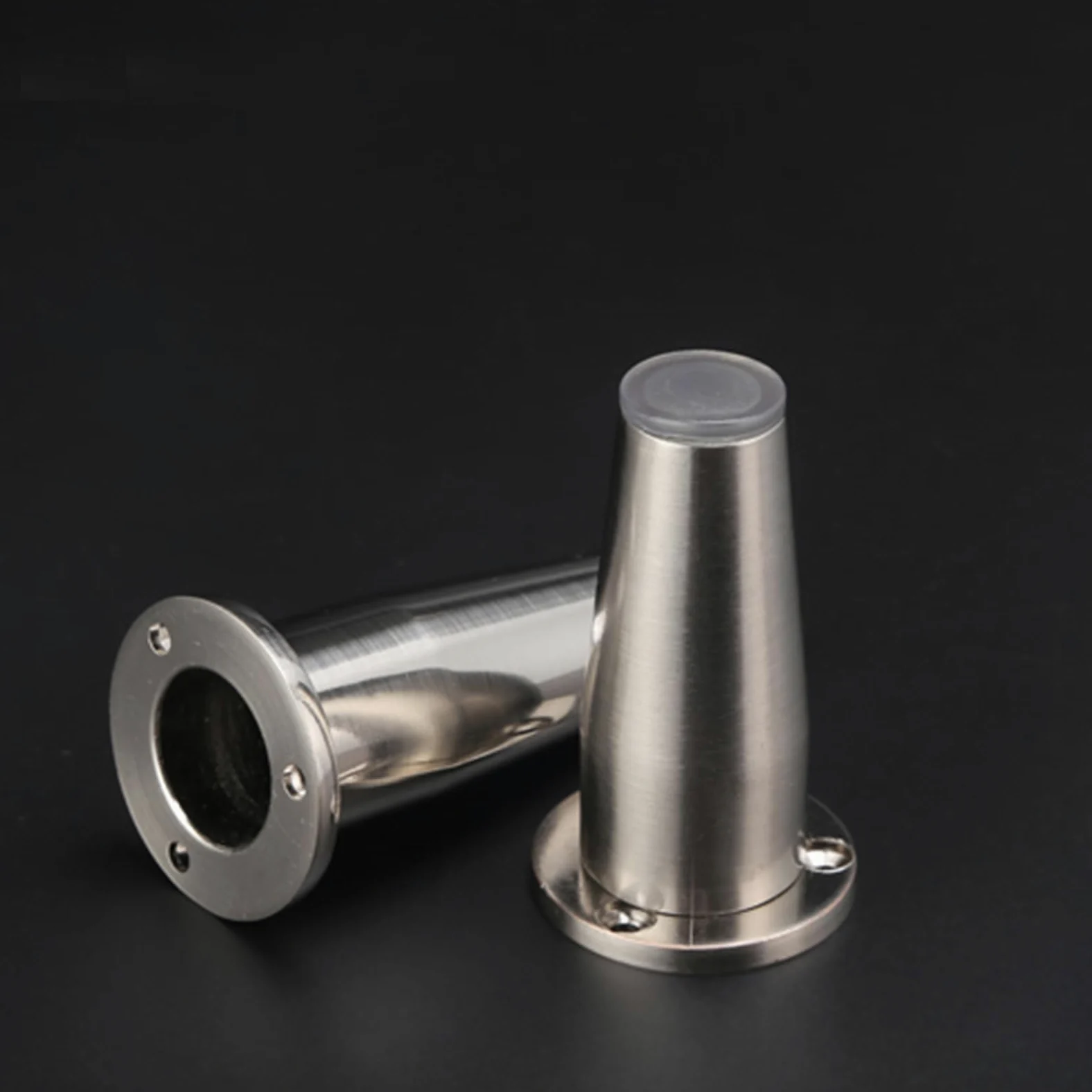 Generico Piedini per Divano Spazzolati da 15 cm 4 Pezzi Superficie Conica in Lega di Zinco Galvanizzata Altezza Piedini per Tavolo: 8-15 cm Gambe per Divano 15 cm/6"