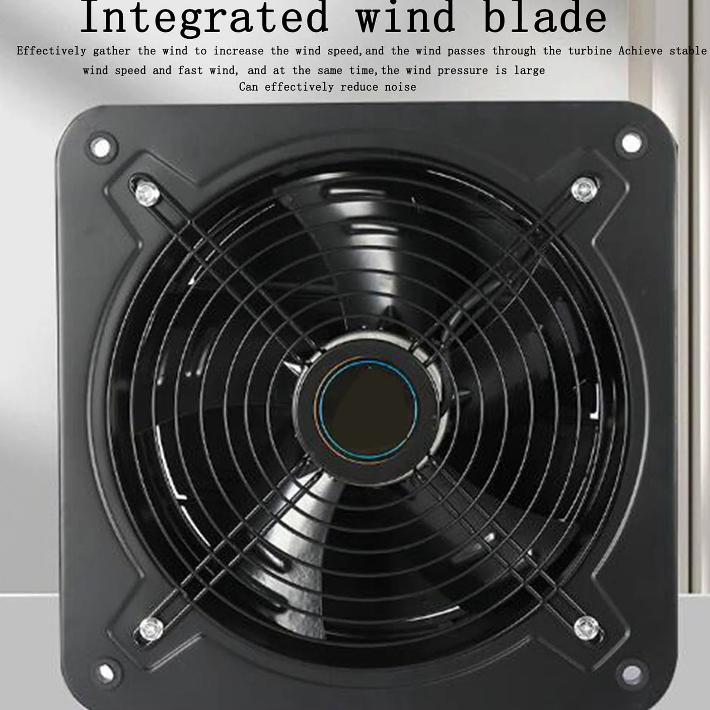 Estrattore Aria Flusso Assiale,Piazza Aspiratore Bagno,Griglia di Sicurezza Crittografata,220V Ventola Aspirazione,per Magazzino,Cucina Ventilazione E Soffiatore di Scarico,14 Inches