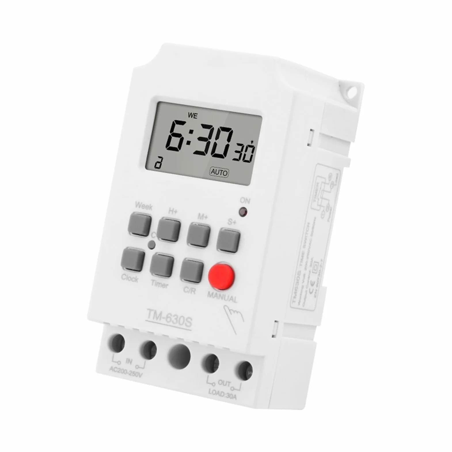 microcomputer Interruttore timer AC 220V DC 12V Seconda Impostazione Interruttore Timer Digitale 24 ore 7 Giorni Settimanali Programmabile Relè di Tempo di Tensione di Uscita ad Alta Potenza di Carico
