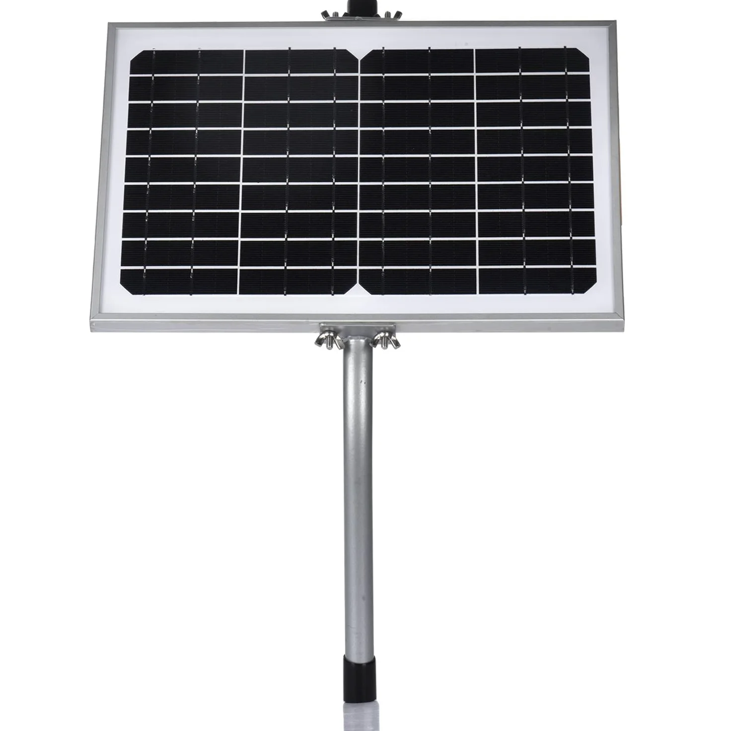 SUNER Power Kit caricabatterie alimentato a pannello solare da 10 Watt + staffa di montaggio tubolare per apriporta automatico, recinzione elettrica, ecc