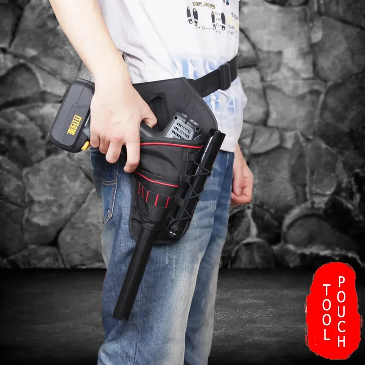 MASUNN Cordless Elettronico Trapano Fondina Strumento Cintura Borsa Regolabile Cinghia Di Stoccaggio