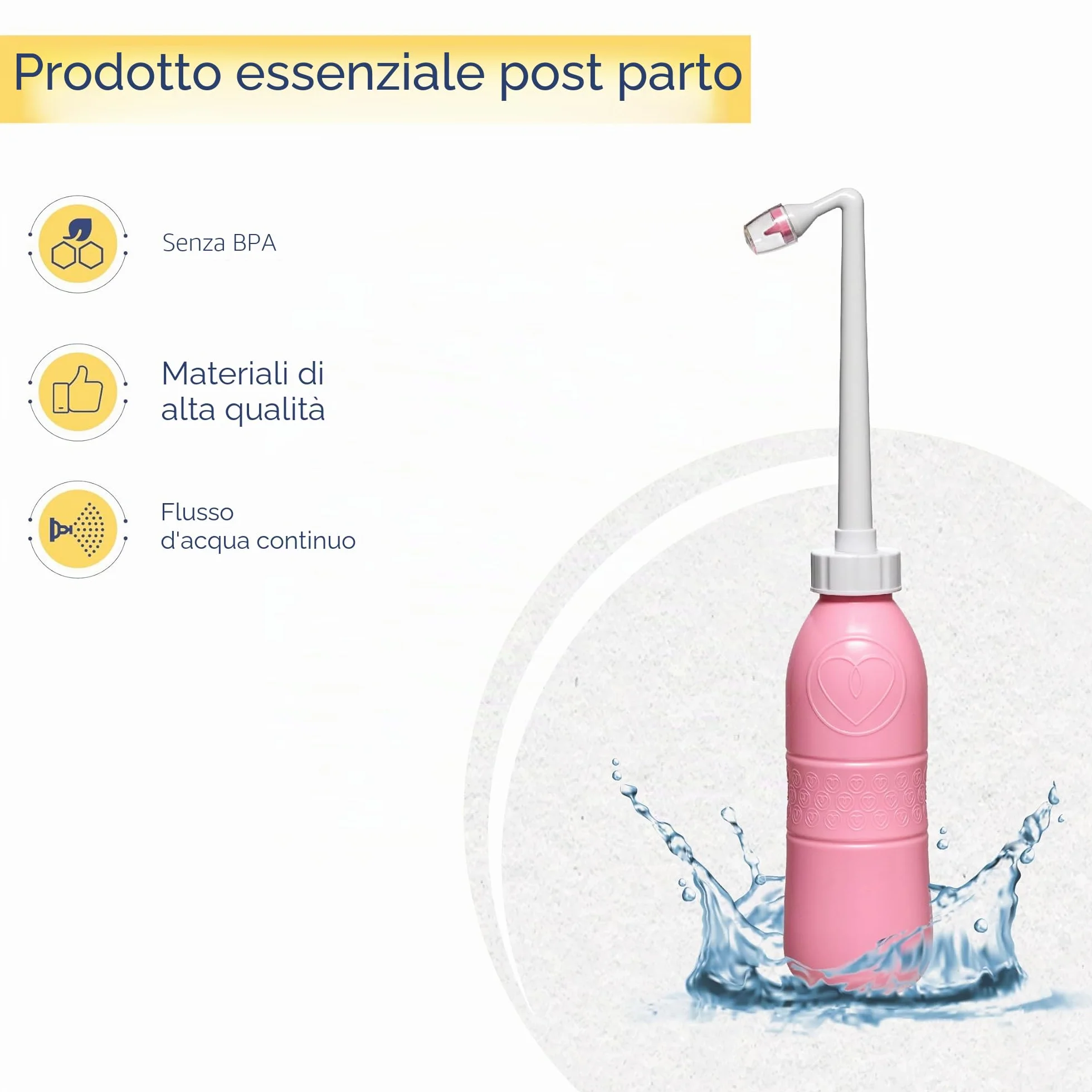 First Days Maternity Bidet Portatile 650 ml Post-Parto Beccuccio Angolato