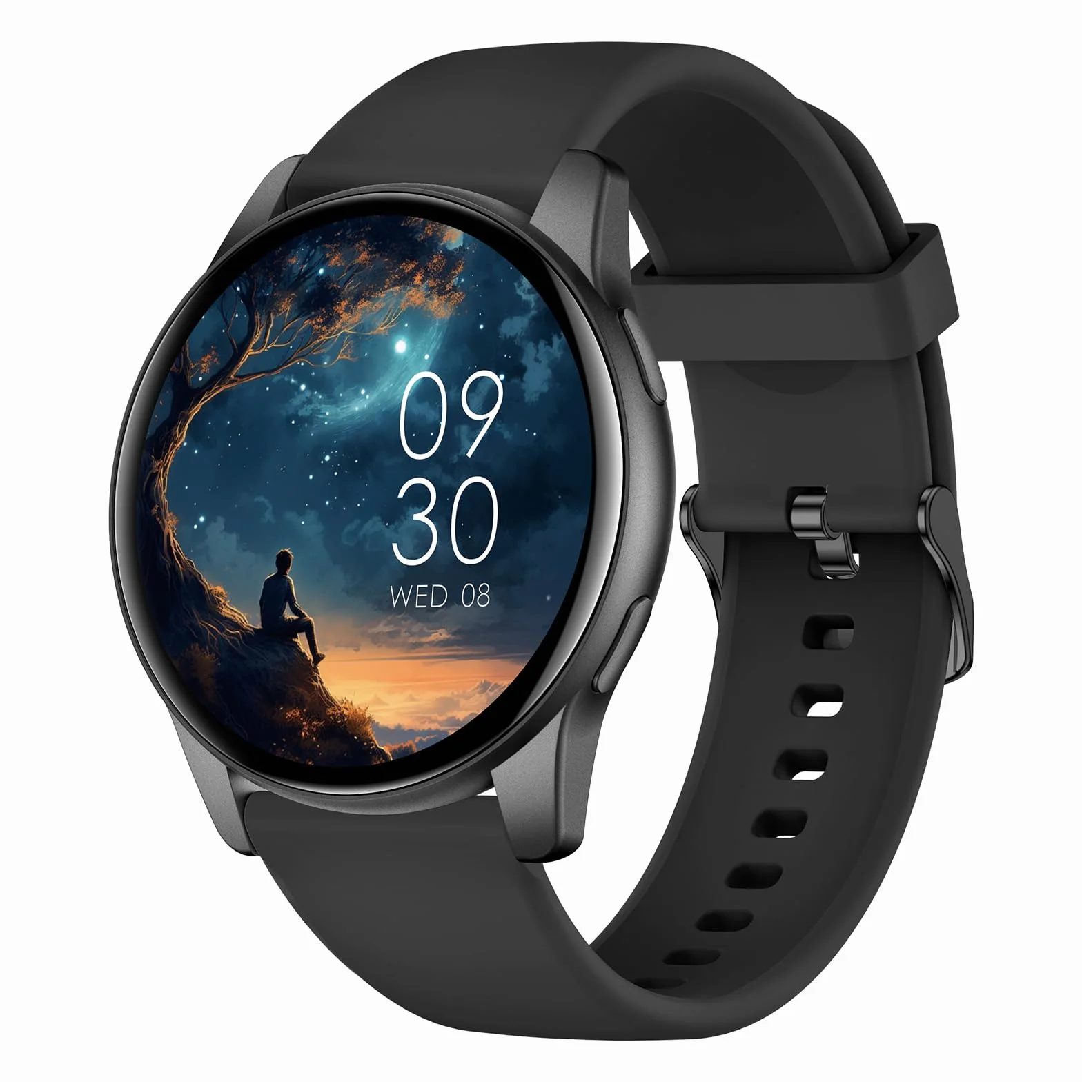 Smartwatch Uomo Donna con Chiamate Bluetooth, Orologio Rotondo da 1,38" con 147+ Modalità Sportive, Cardiofrequenzimetro, Sonno, IP68 Impermeabile, Compatibile con Android iOS - Regalo Festa del Papà
