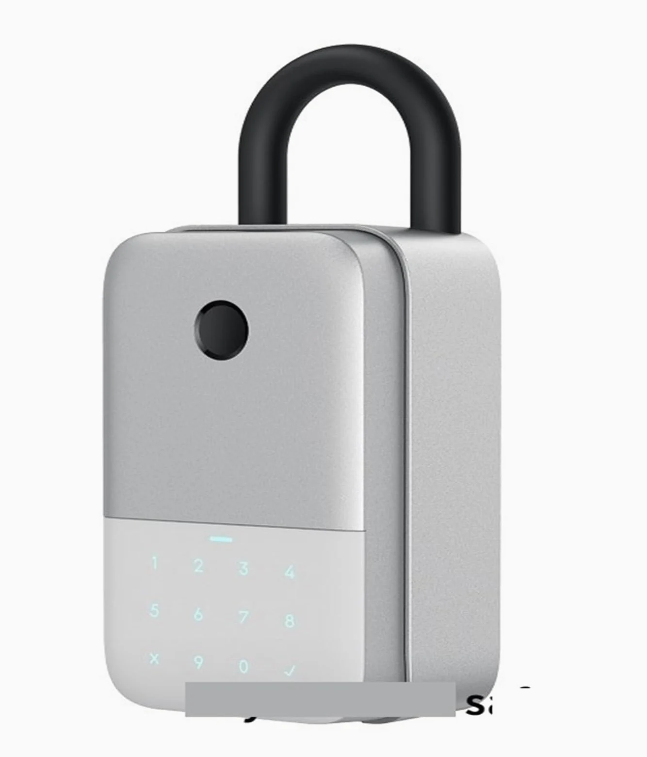 Cassetta di sicurezza, K221 Key Lock Box Smart Phone APP Fingerprint Password Control Cassetta di sicurezza elettronica Stoccaggio in lega di alluminio Per casa ufficio hotel business(K241)