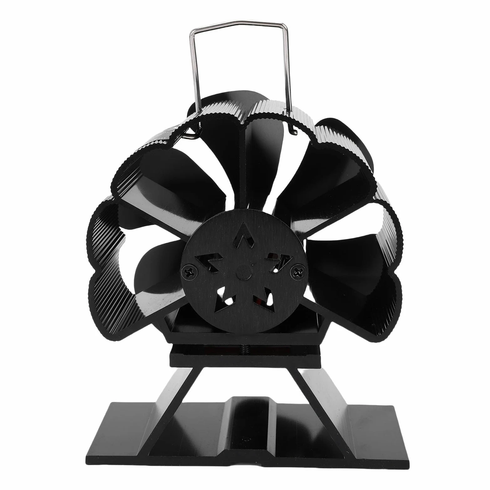 FTVOGUE Ventilatore stufa legna alluminio | Termico, senza elettricità, +80% flusso, per camino