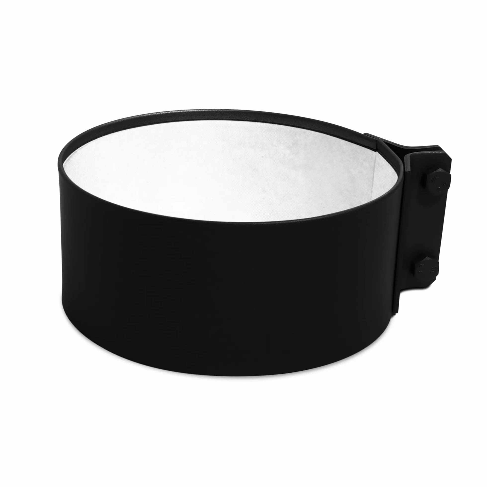 LANZZAS Fascetta di tenuta per tubo per stufa, diametro Ø 120 mm, colore: nero, connettore per tubo fumo, ponte