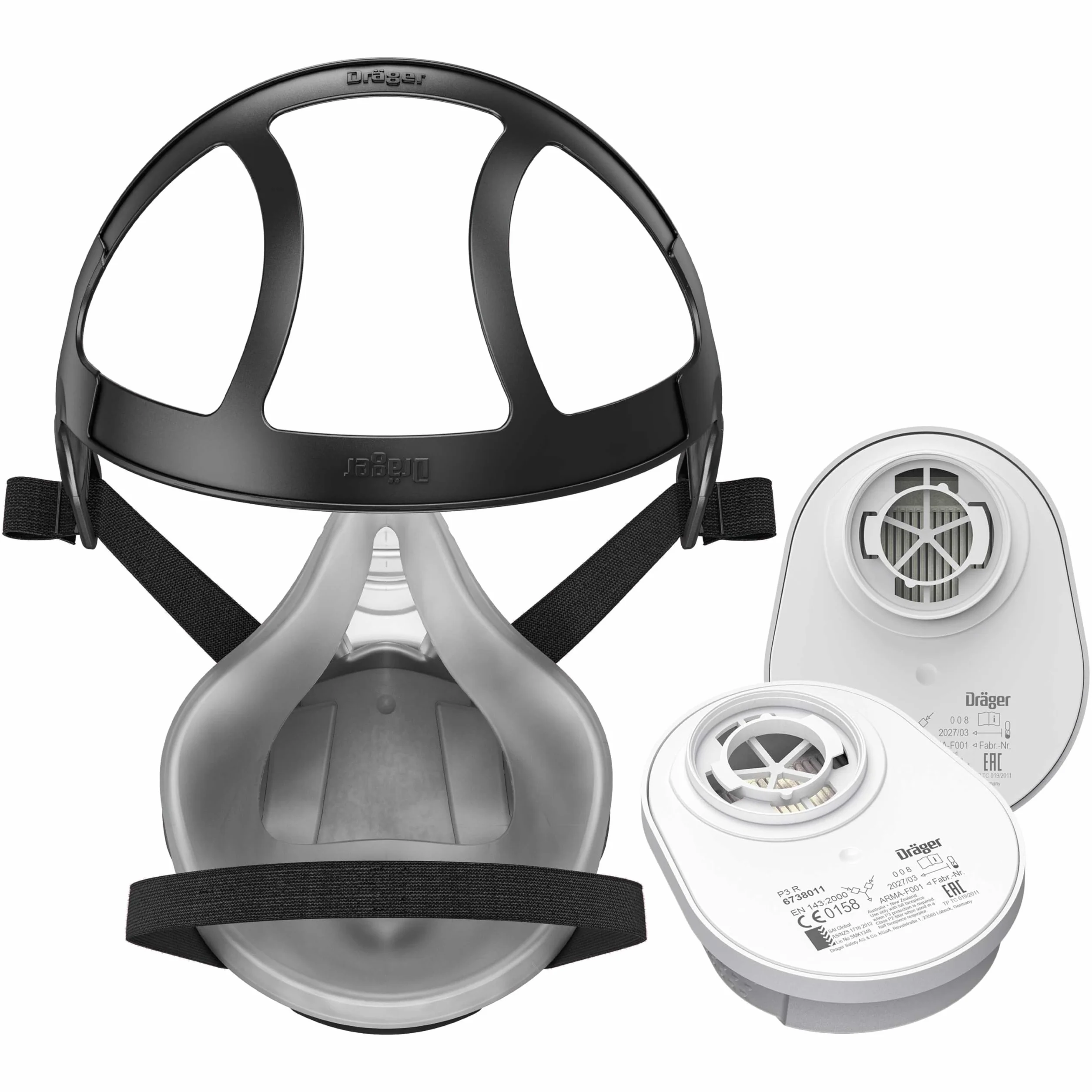 Dräger X-plore 3300 Mezza maschera con filtri P3 resistenti all'acqua