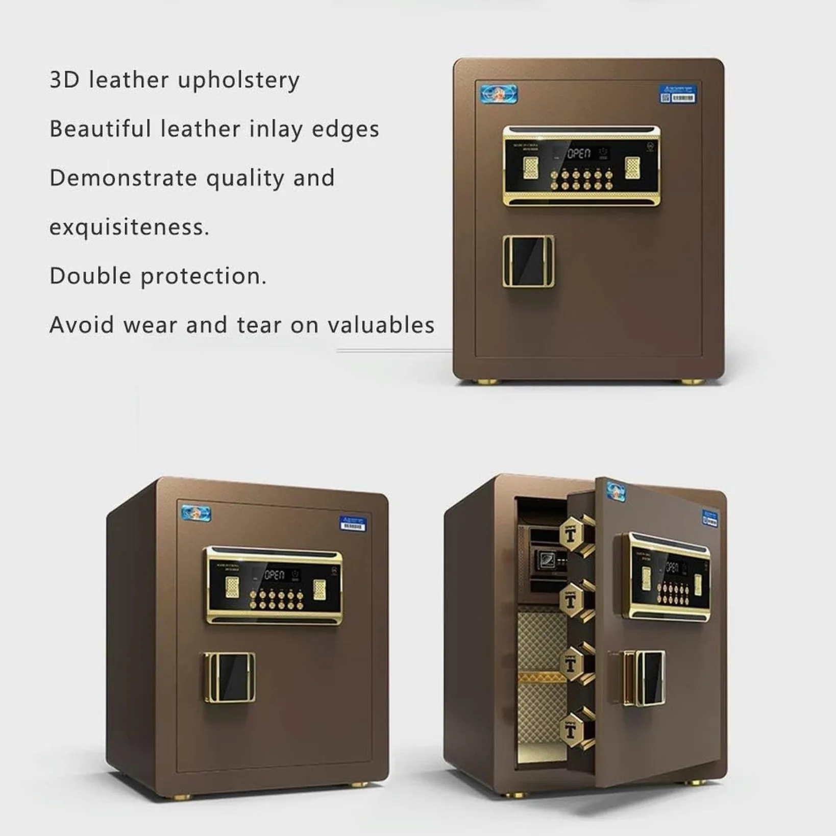 Cabinet Di Sicurezza Con Password Per Impronte Digitali, Cassaforte Elettronica Ignificata E Impermeabile Con Tastiera Digitale, Mobile Di Sicurezza Medio E Piccolo Per