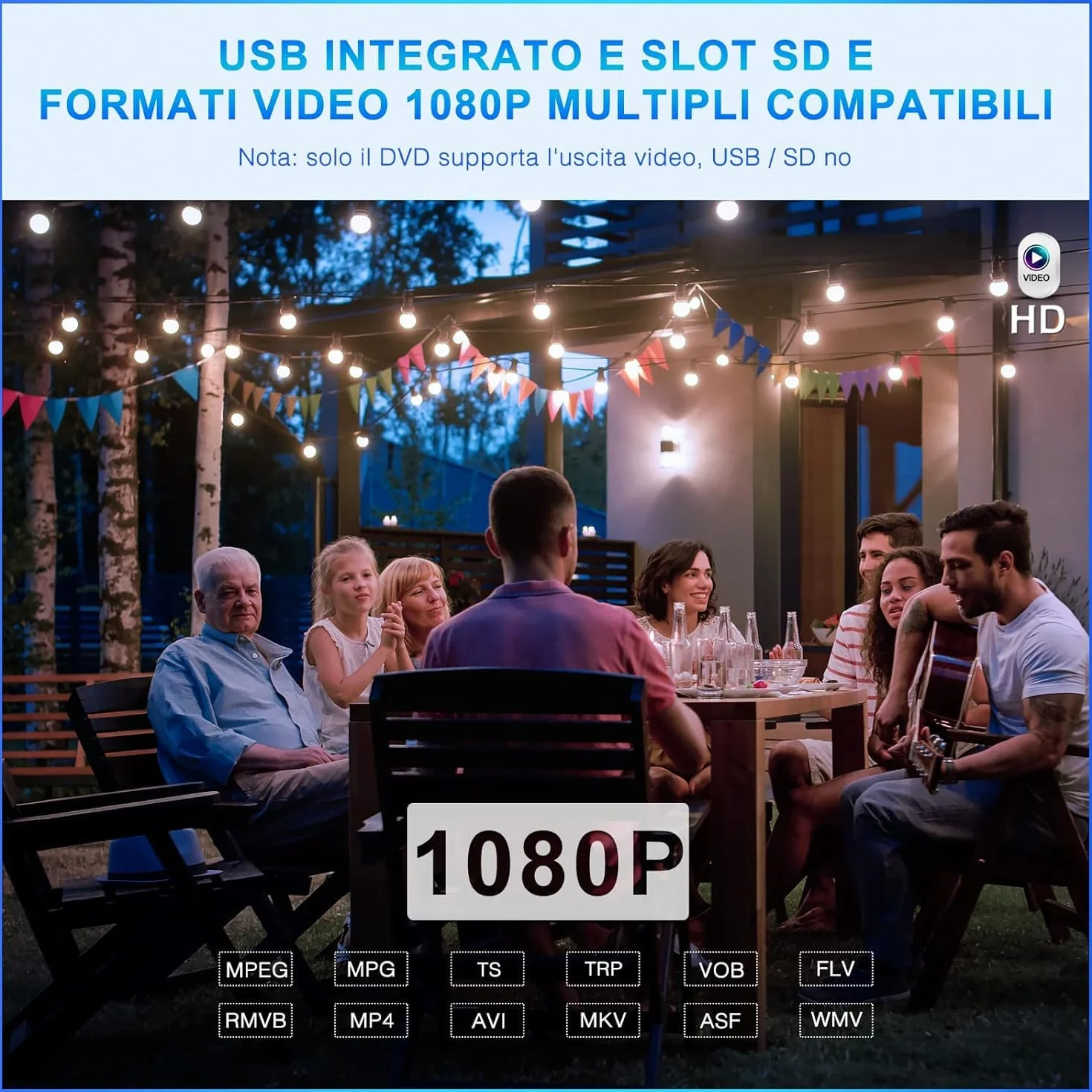 NAVISKAUTO Lettore DVD per poggiatesta auto, 2 monitor da 10,1", compatibile con HDMI/USB/SD/Region Free/AV-in e Out, cavo AV, 18 mesi di garanzia, per bambini