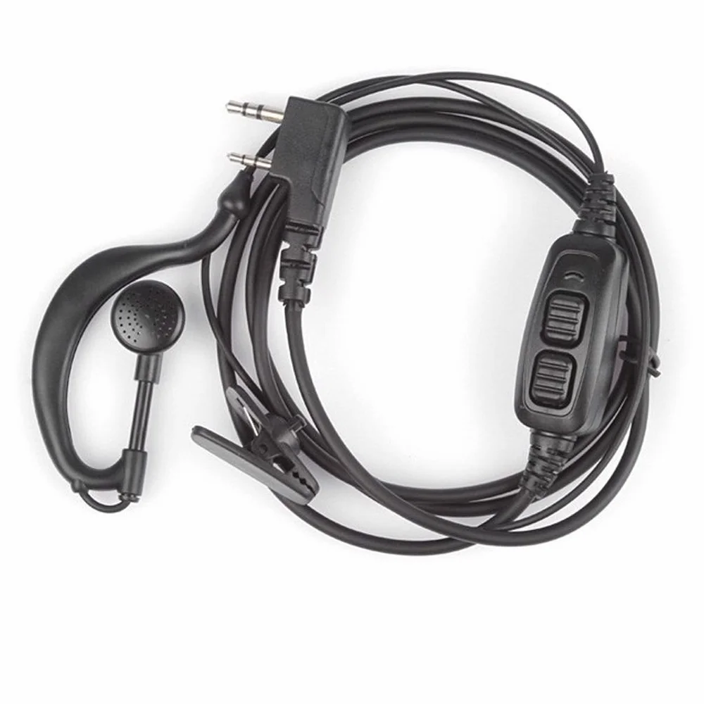 Auricolare auricolare Dual PTT STEBELA con microfono per BAOFENG UV 82 UV82L UV-89 Radio a 2 vie 2