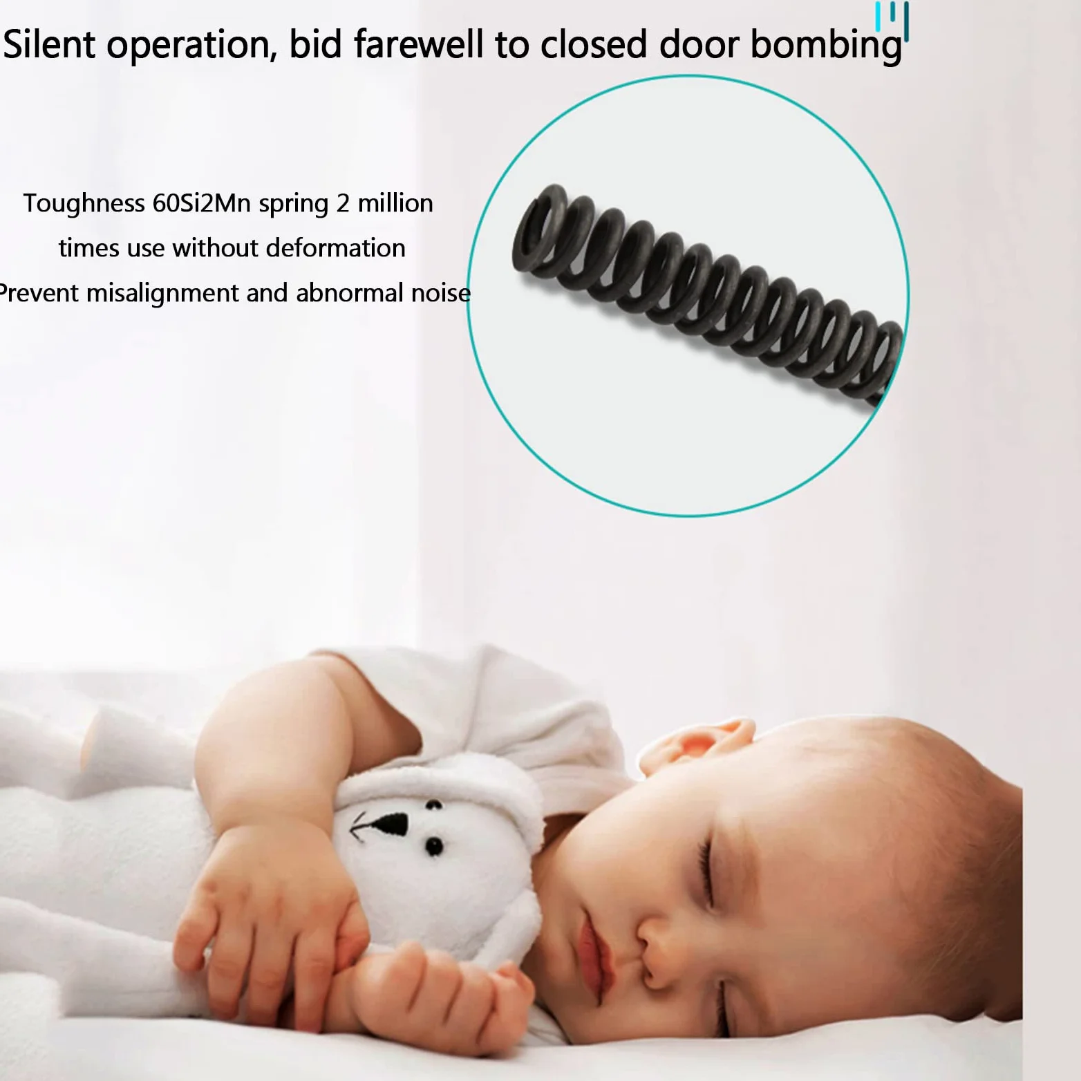 Tampone idraulico Chiudiporta da 25 kg a 45 kg Attrezzatura per la chiusura della porta a velocità regolabile Hardware per porta con chiusura morbida silenziosa,Position