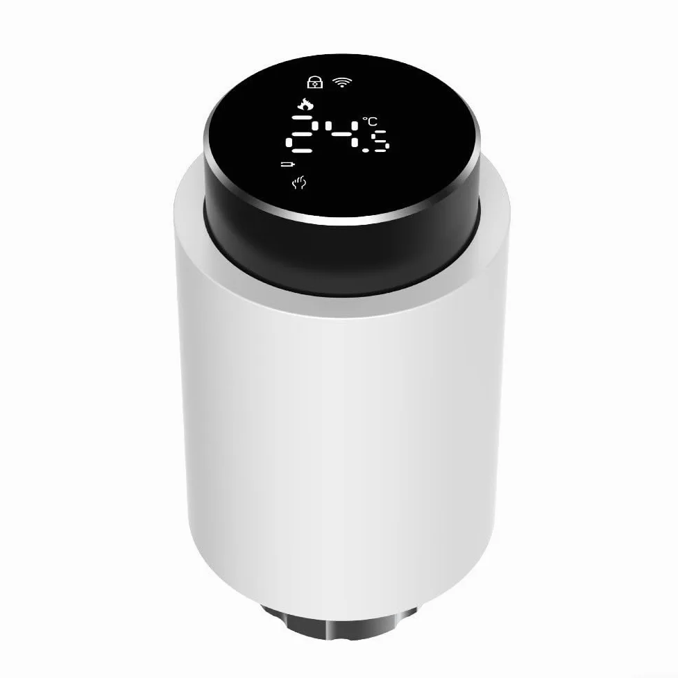 Valvola termostatica per termosifone, controllo intelligente del riscaldamento programmabile, programmazione settimanale, controllo vocale e app, monitoraggio energetico per comfort domestico (2 pezzi