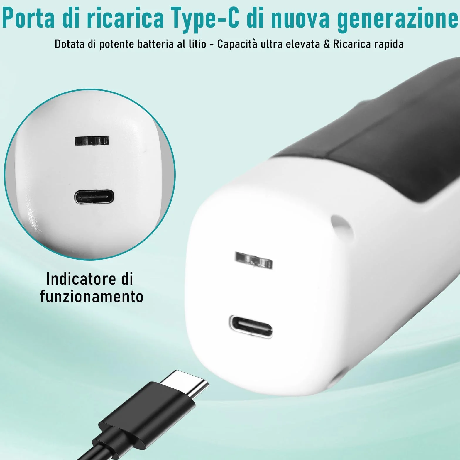 Taglierina per Cartone Elettrica 3,7 V 2000 mAh 2 Lame Autoaffilanti