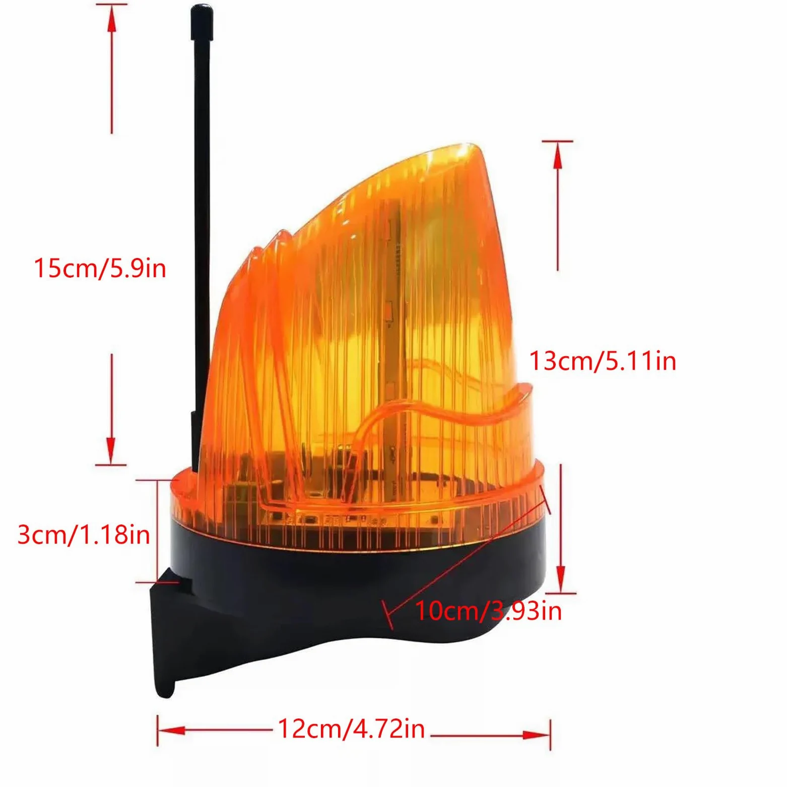 12 V a 220 V LED lampeggiante spia con IP54 impermeabile proteggere e forte componente ABS per garage parcheggio cancello automatico misura di sicurezza