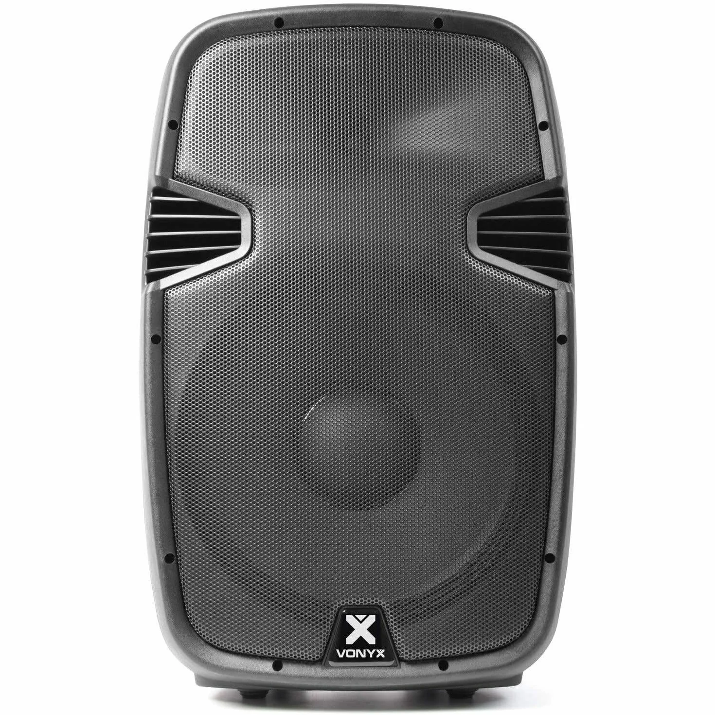 VONYX SPJ-1500ABT - Altoparlante attivo da 800 Watt con Bluetooth, altoparlante amplificato, audio professionale, alloggiamento in ABS solido, altoparlante mobile, woofer da 15 pollici, ingresso linea