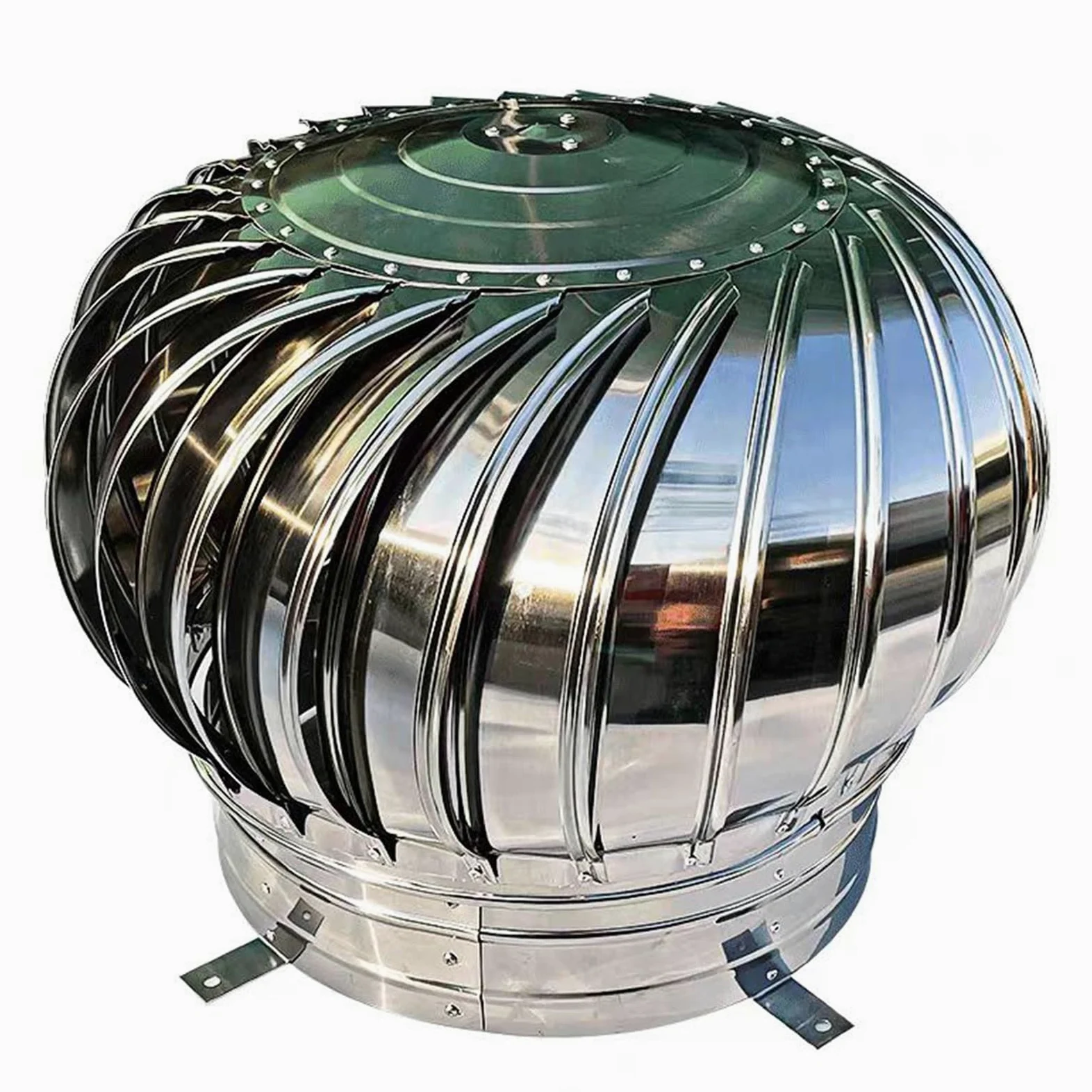 Comignolo, sfiato per Tetto Tondo, in Acciaio Inox, Facile da installare, per sfiato di Scarico sul Tetto, per Isolamento Esterno (Dimensioni: 160 mm/6,3 Pollici)