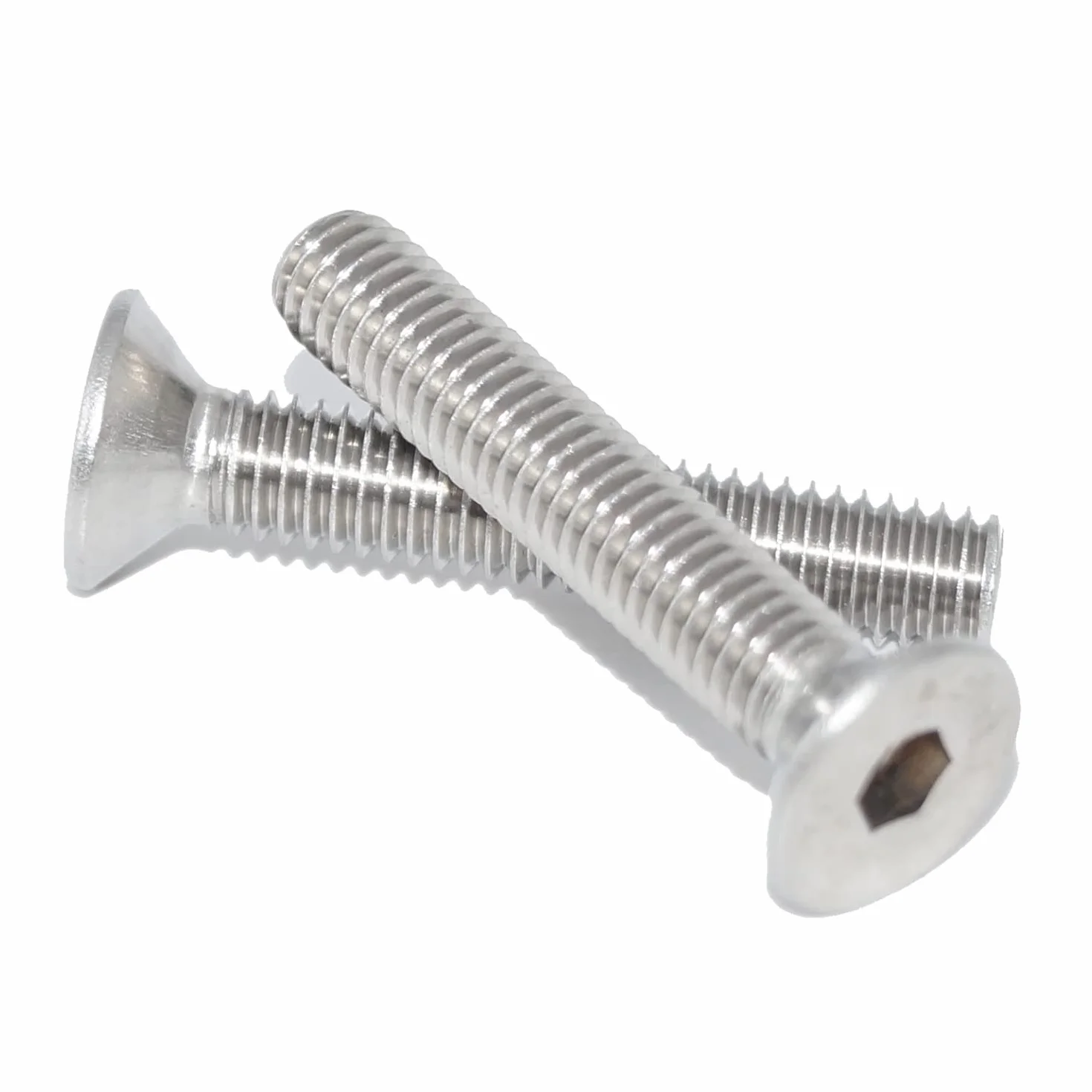 Viti a testa svasata con esagono incassato M2 x 5 ISO 10642 A2 acciaio inox 6 pezzi