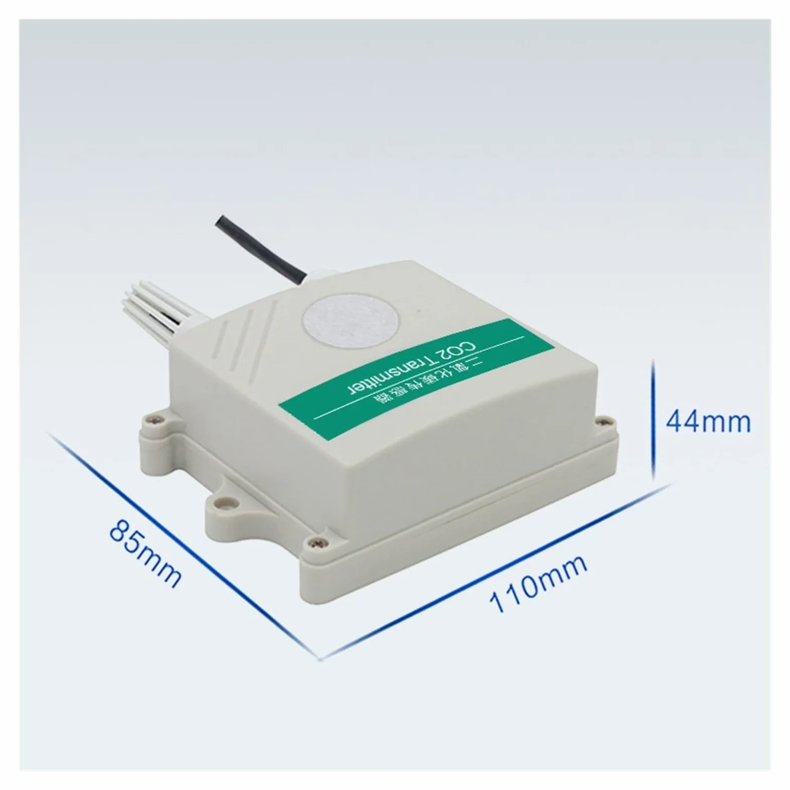 Sensore di qualità dell'aria della serra Temperatura Umidità Inquinamento industriale Rilevamento gas Trasmettitore particelle polvere Per cucina e camper(0-5V 2000ppm)