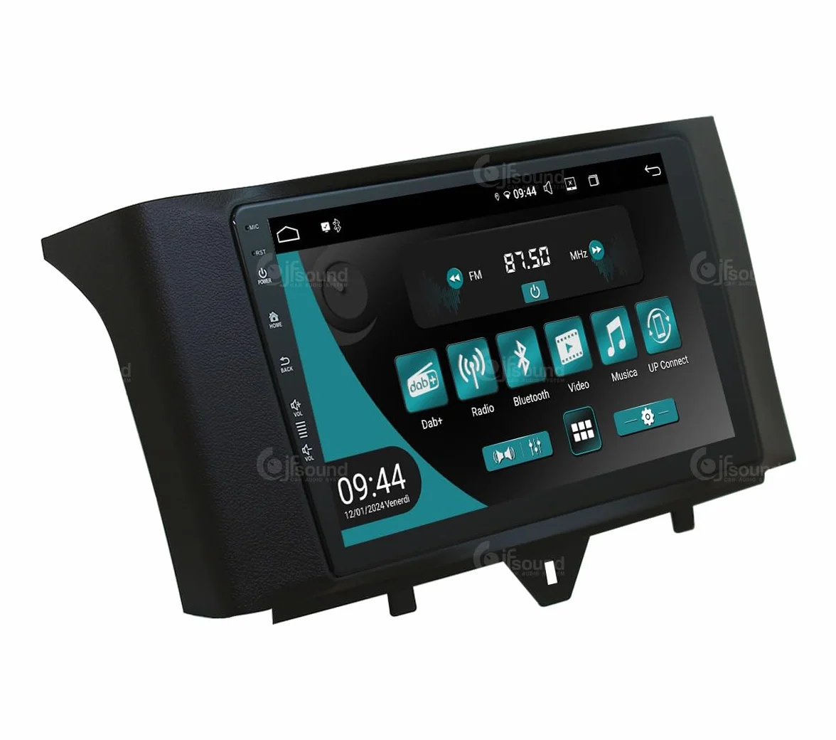 Autoradio Android JF-039SO-UP compatibile con SMART FORTWO 451 2011-2015 | CarPlay e Android Auto | GPS | DAB+ |9 pollici HD | Prodotto in Italia