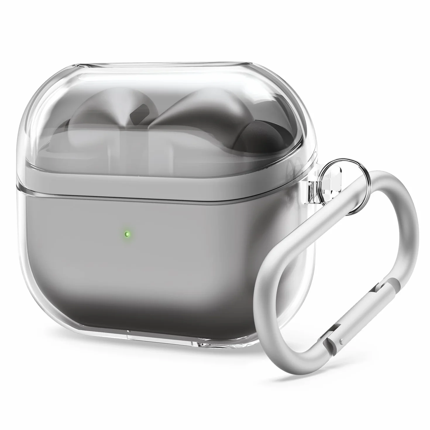 elago Custodia Trasparente per Samsung Galaxy Buds 3 & Buds 3 Pro & Buds FE 3, con Moschettone, Cover in TPU Premium, Ricarica Wireless, Accessori per Cuffie (Trasparente)