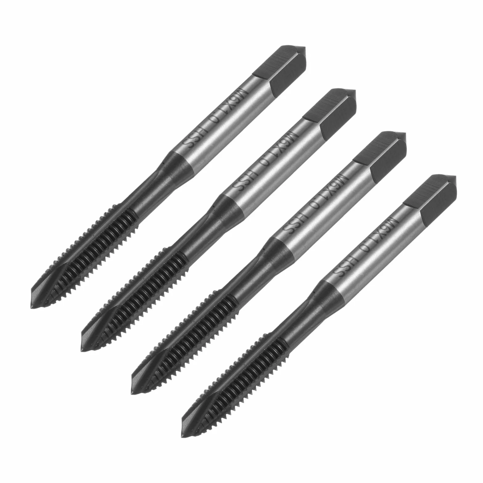 QUARKZMAN Maschi M6 x 1 H2 Rivestito Nitruro Acciaio Alta Velocità 6542 Utensile Filettatura
