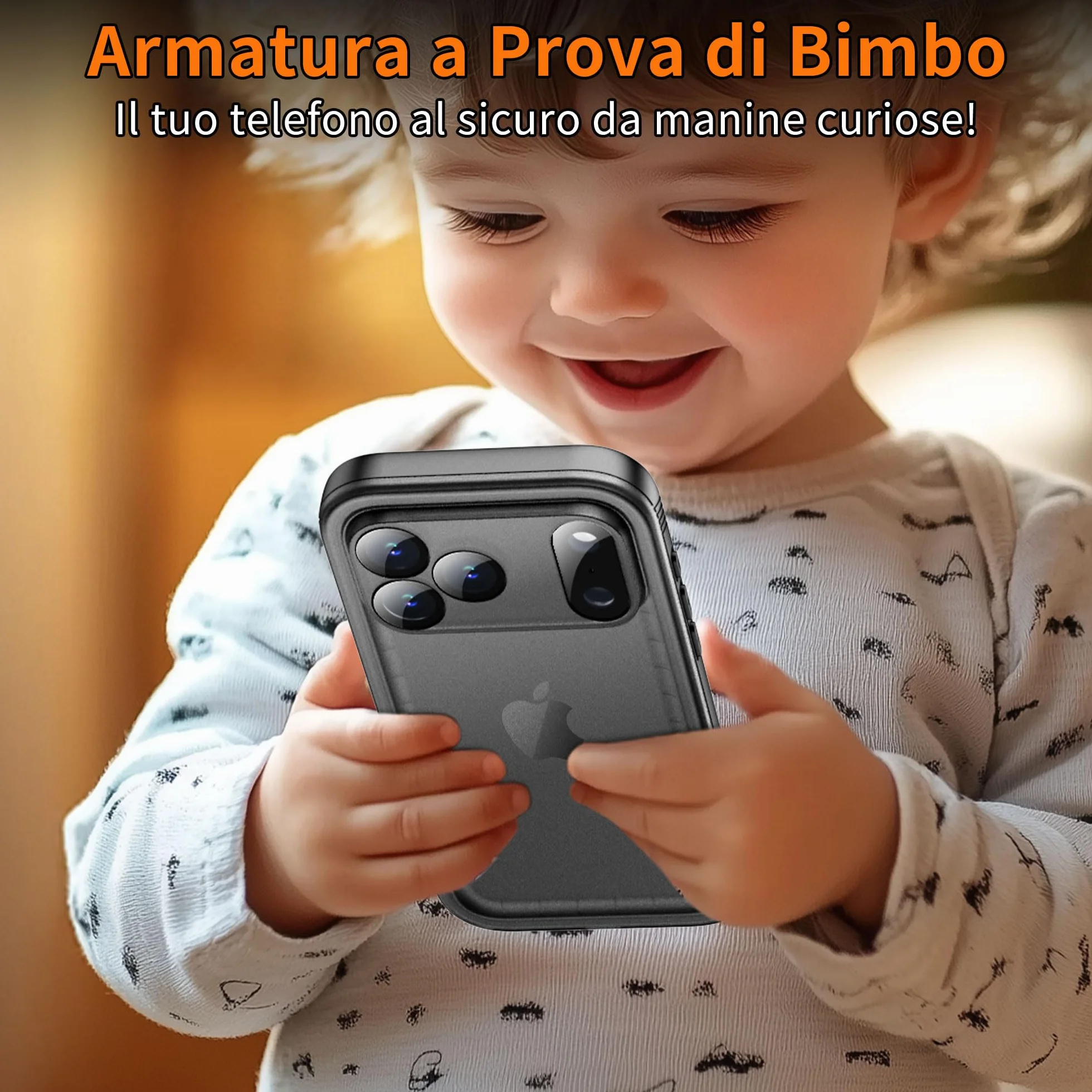 Cozycase TOP Cover Protettiva Per iPhone 17 Pro Impermeabile Antiurto IP68 Subacquea Antipolvere 360 Completa integrale Militare Rigida Rugged Custodia Resistente i Phone 17Pro Anti Urto Waterproof