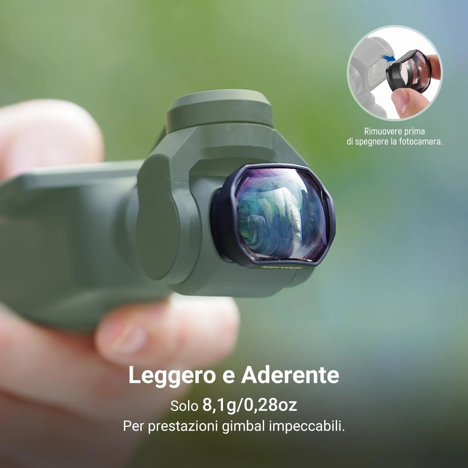 NEEWER Teleconvertitore Compatibile con DJI Osmo Pocket 3/Pocket 4/Xtra Muse, Lente Magnetica in Vetro Ottico HD Multistrato a 4 Elementi e 3 Gruppi, Accessori per Action Camera Gimbal, LS-84