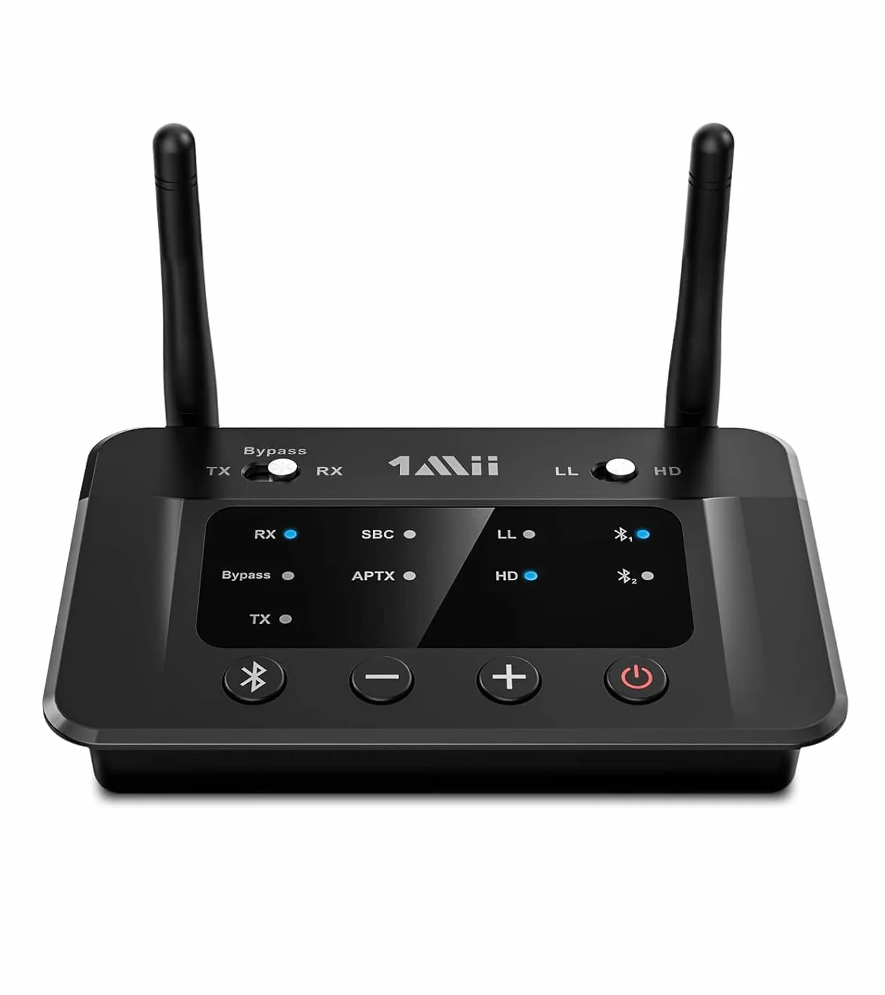 1Mii B03 Bluetooth 5.0 Trasmettitore e Ricevitore, Trasmettitore Ricevitore Bluetooth 5.0 aptX HD Adattatore Bluetooth Bassa Latenza per TV PC Stereo Sistema Audio Wireless Ottico Digital RCA AUX