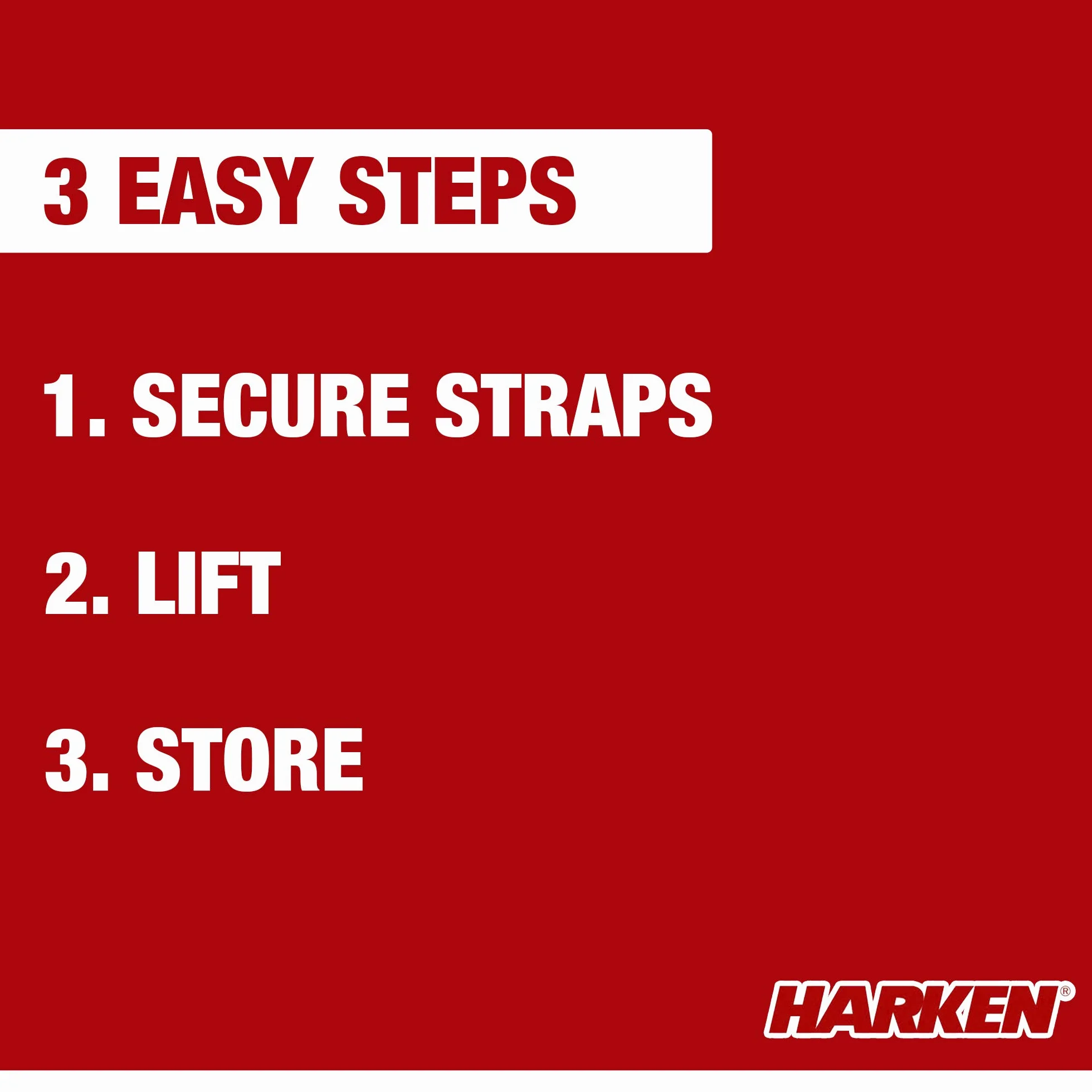 HARKEN Paranco sopraelevato di stoccaggio garage autolivellante sistema anti-goccia