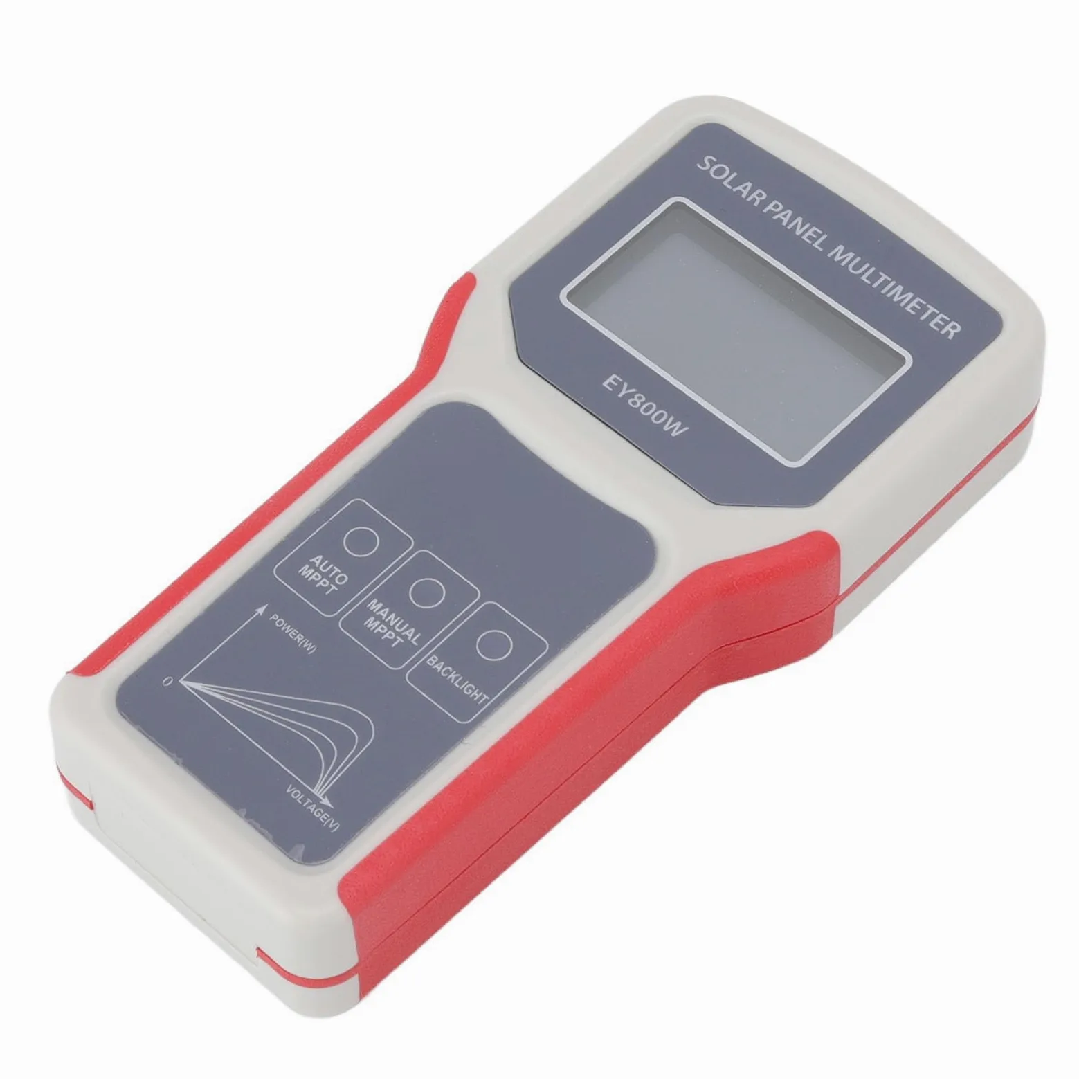lyrlody Multimetro per Pannelli Solari Tester per Pannelli Solari LCD ABS da 5 A 800 W da 12 A 60 V da 0 A 35 A Rilevamento MPPT Test di Tensione A Circuito Aperto per Installatori Produttori