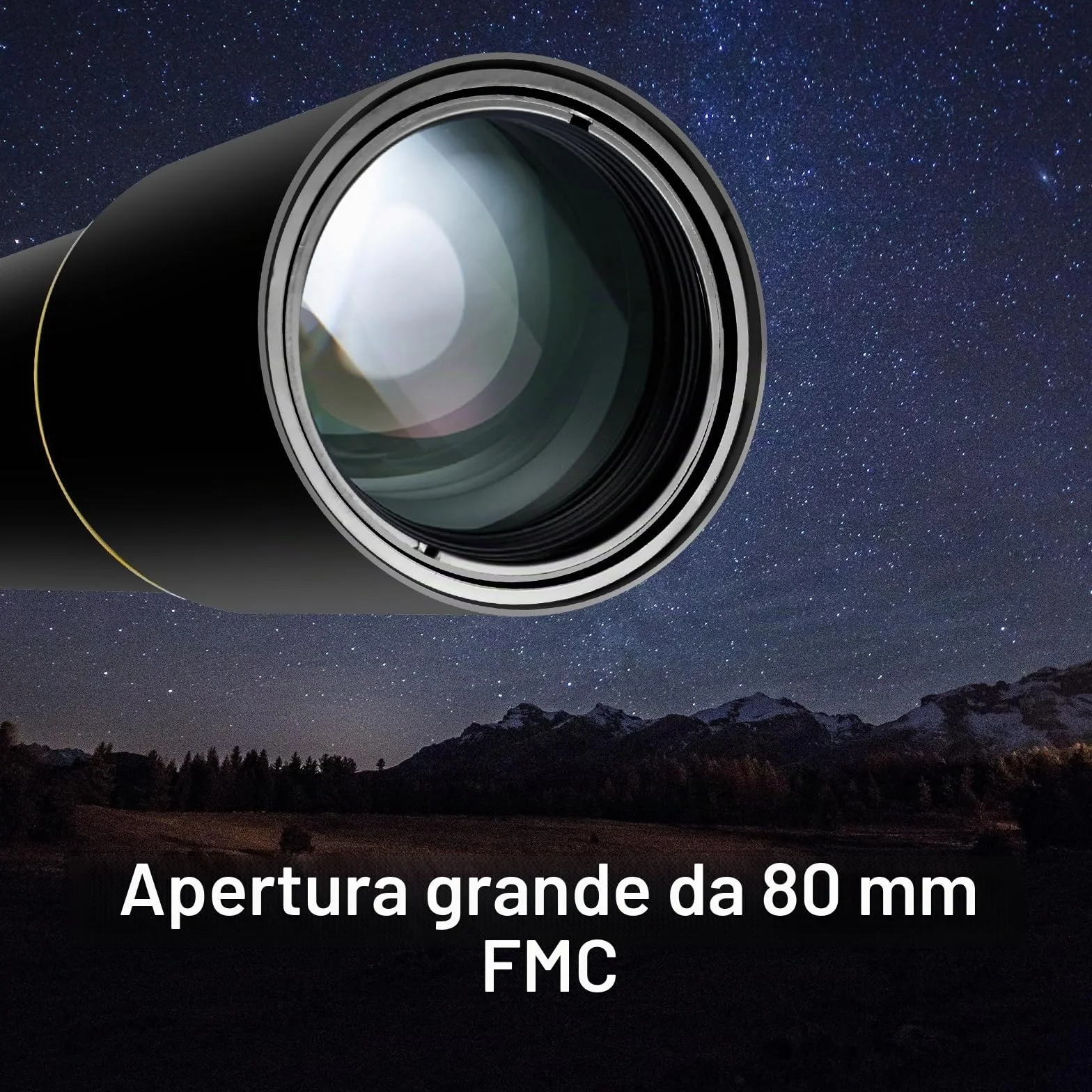 SOLOMARK Telescopi per adulti Astronomia, 80mm Apertura 900mm Refractor Telescope per bambini, principianti, telescopi da viaggio compatti e portatili con custodia