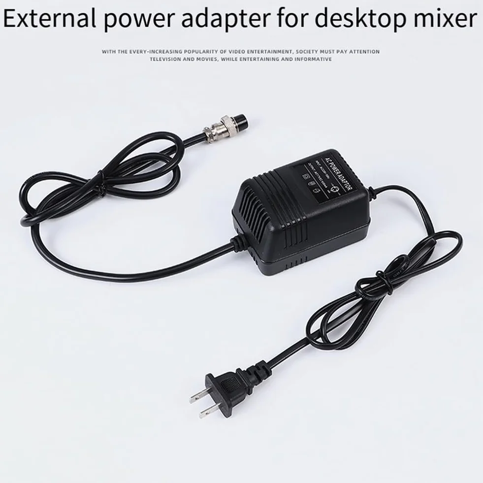 Adattatore di Alimentazione F4 15V Console di Missaggio Mixer Alimentatore Adattatore CA Connettore A 3 Pin Durevole Facile da Installare Facile da Usare SPINA UE