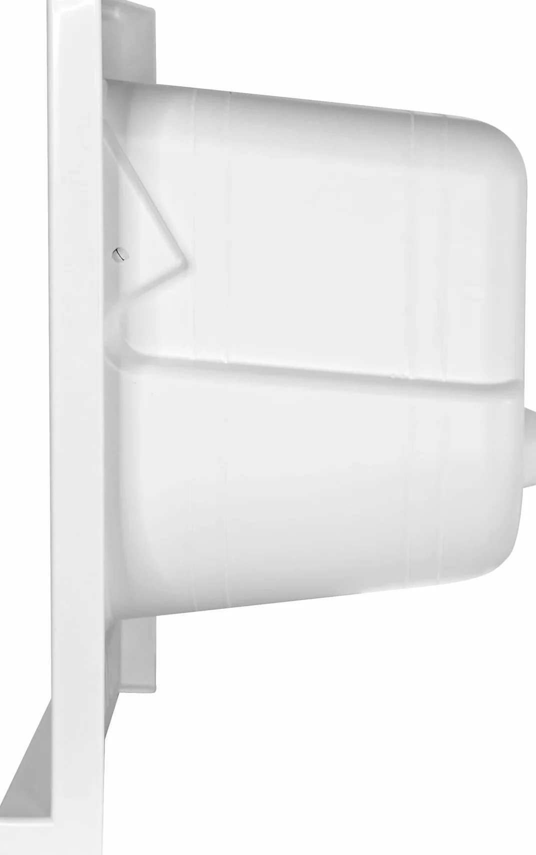 Lavatoio Lavapanni in Resina PP, Bianco, 45x50 Ideale per Ricambio o Installazione su Mobile o Piano da appoggio in Lavanderia o Cucina Incluso di Kit Sifoneria