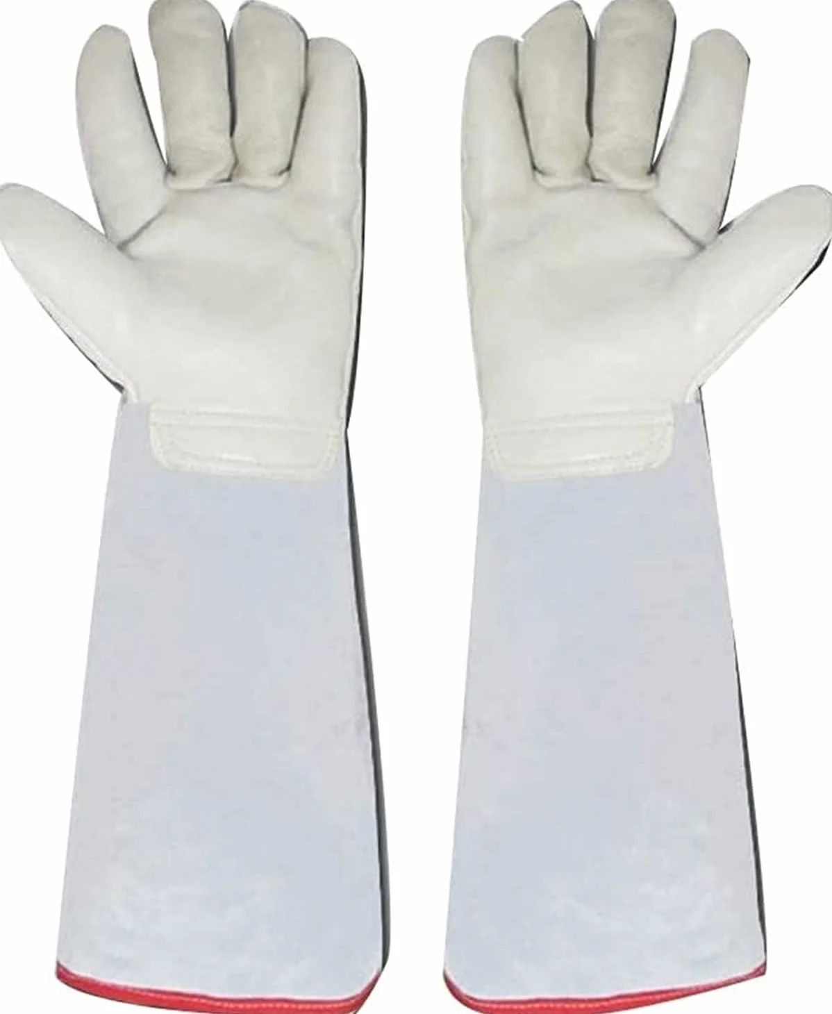 Guanti da Lavoro, Guanti da Saldatura Guanti Resistenti al Calore e ignifughi Stufa ad Alta Temperatura Saldatori Foderati Lunghi Guanti antigelo Impermeabili 46 cm