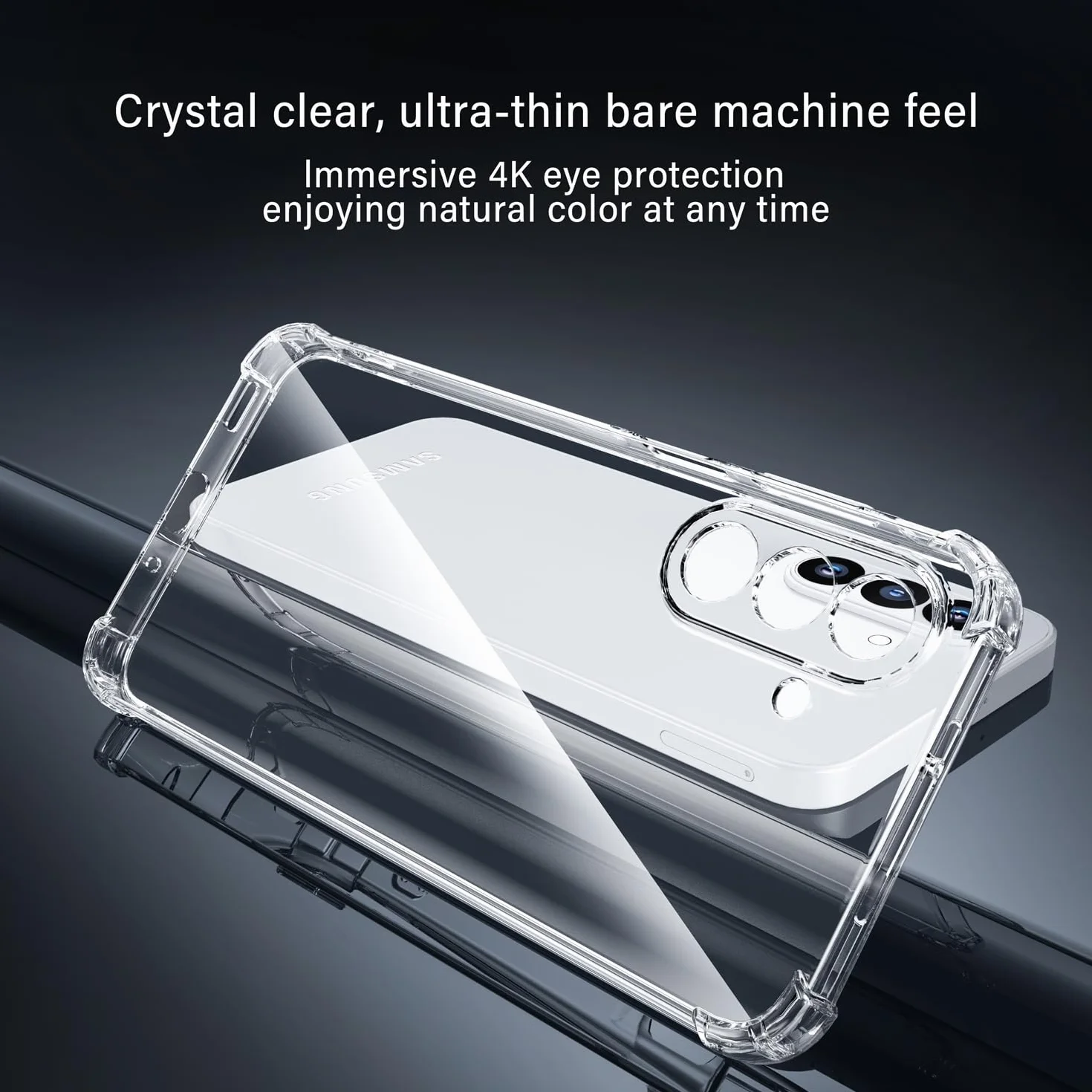 XINYEXIN Custodia per Xiaomi Redmi 15 5G/4G con 2 Pezzi Pellicole Protettive in Vetro Temperato – Trasparente Cover Morbida in TPU con Angoli Airbag, Antiscivolo